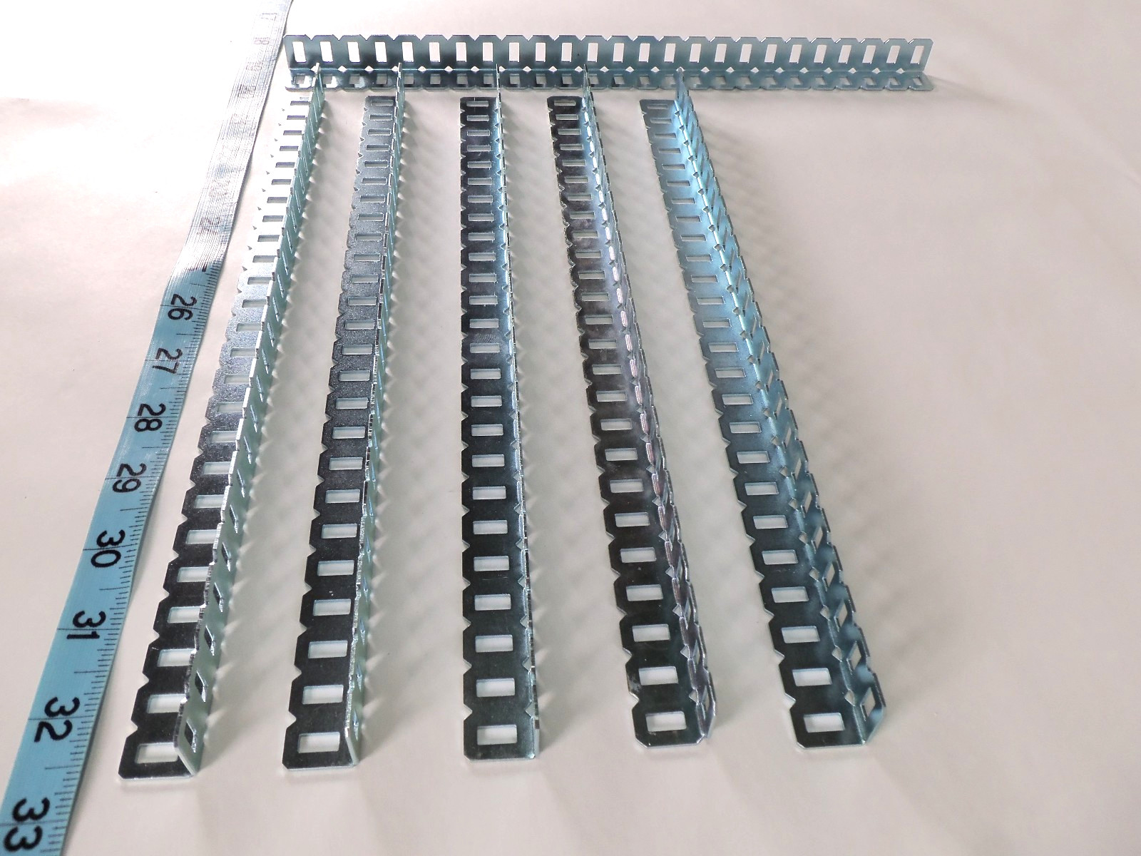 VEX Robotics EXP V5 Steel 1x1x25 Angle Lot of 5 Pieces