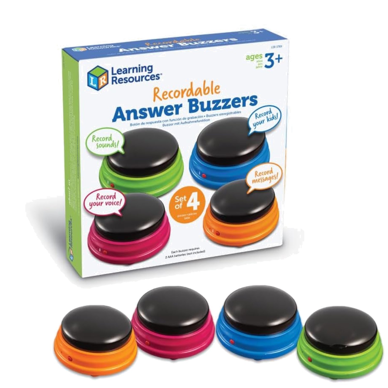 Interactive Sound Effect Buttons – Educational Toy Set of 4