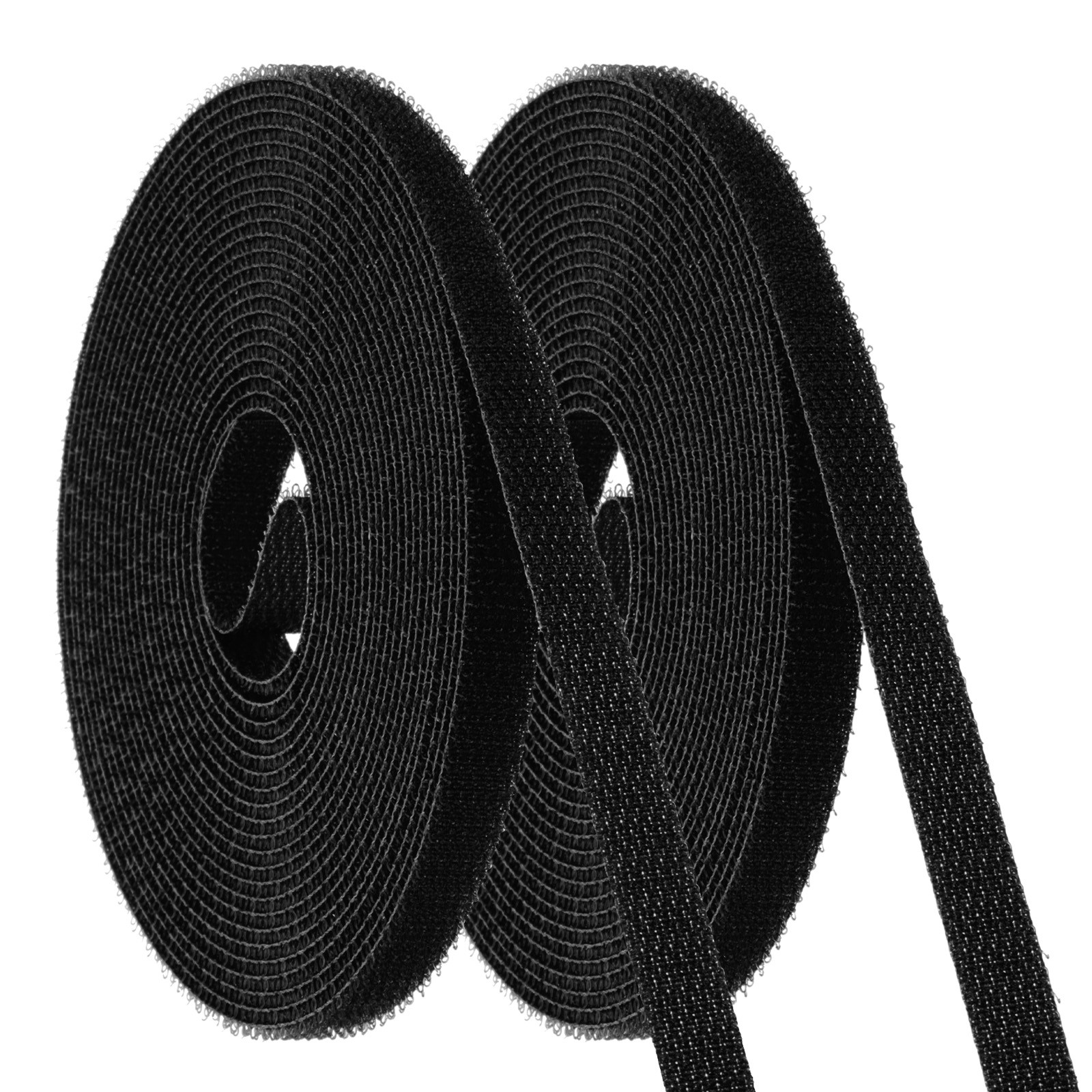 2pcs Carpet Marker Strips 0.4 Inch x 16.4 Ft, Floor Markers Nylon Strip, Black