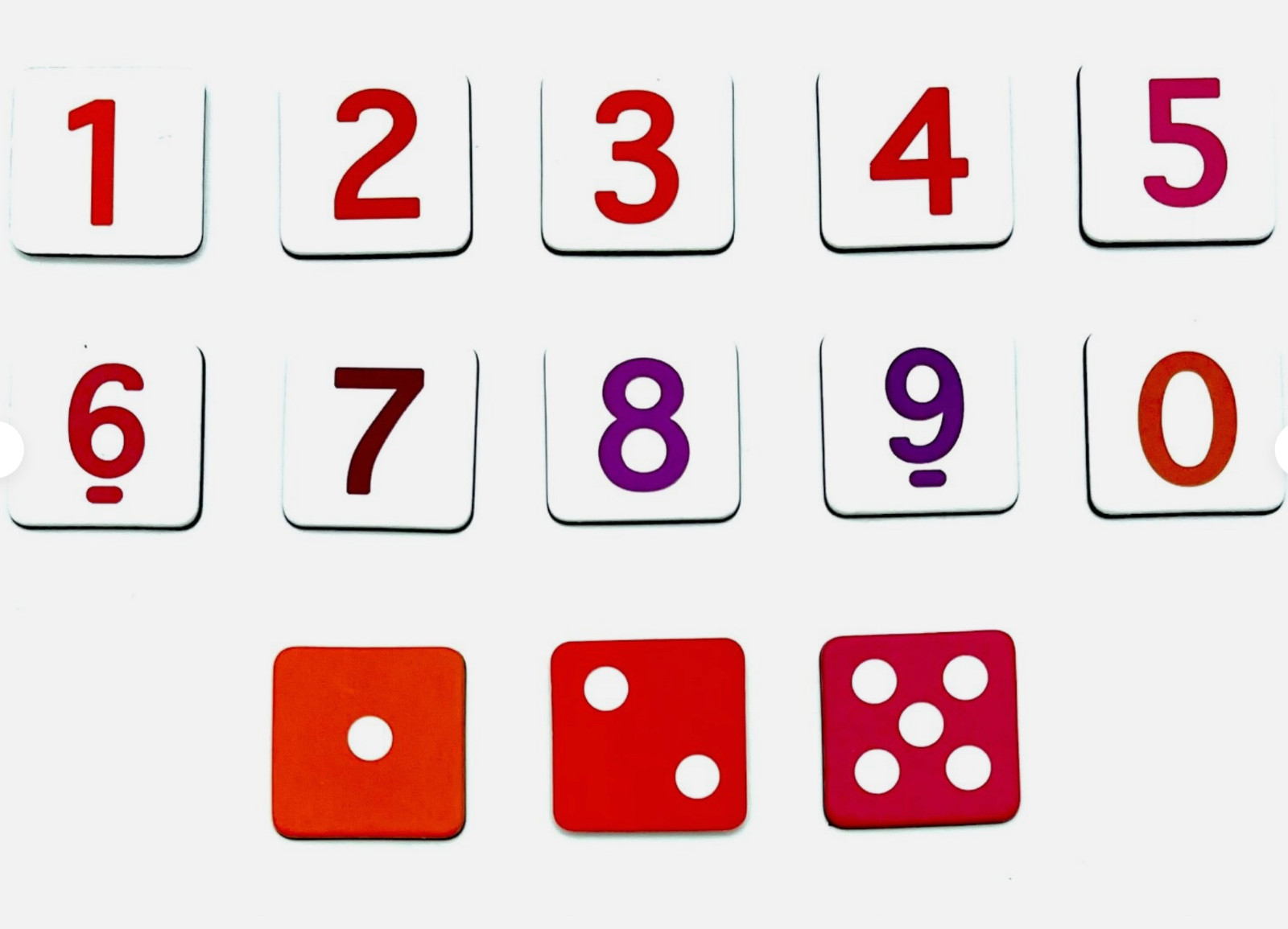 Osmo Numbers – Orange Box w Lid – Complete Set Numbers and Dice Tiles