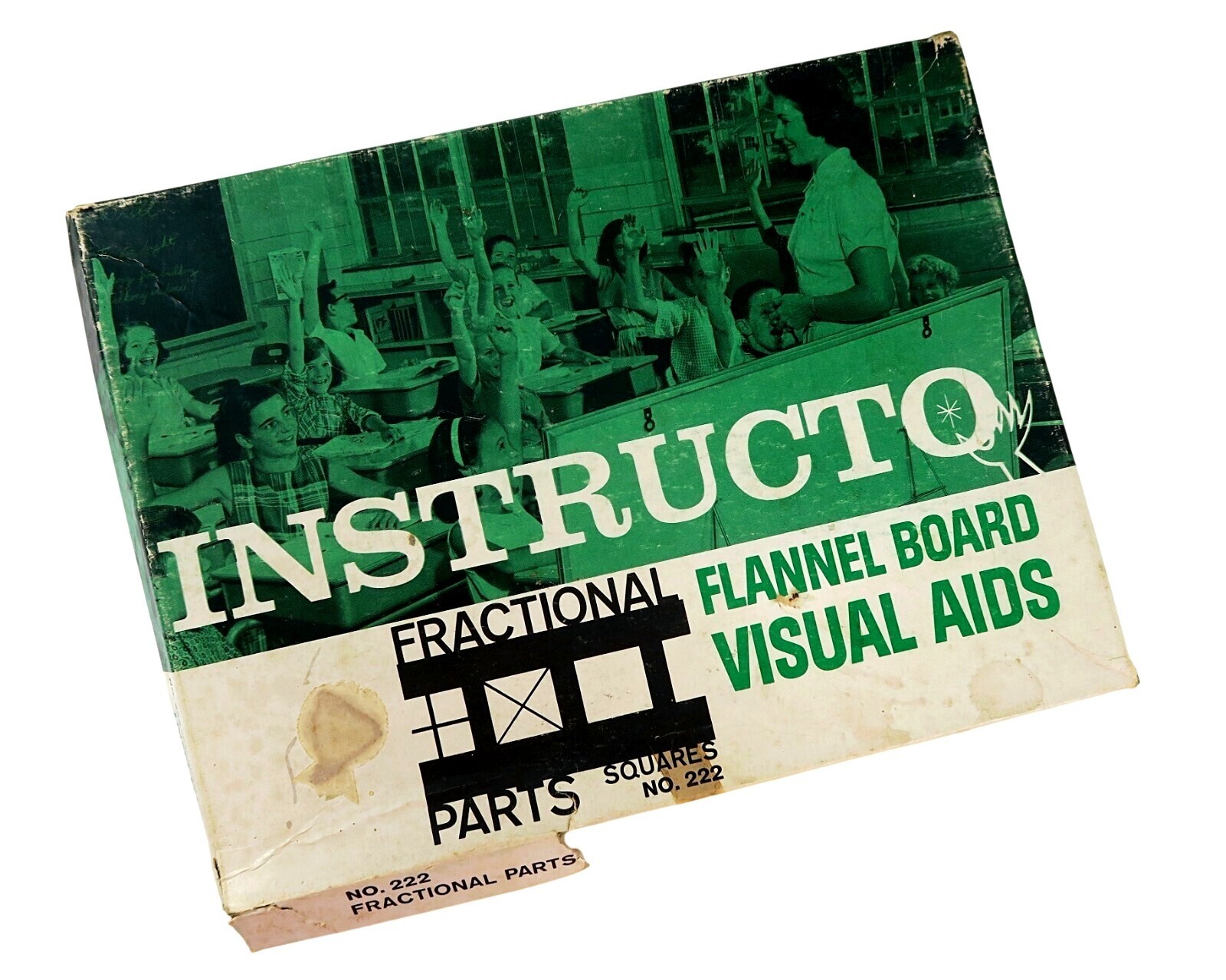 1960s Instructo Fractional Parts Felt Set – Mixed Shapes – Instruction Sheet