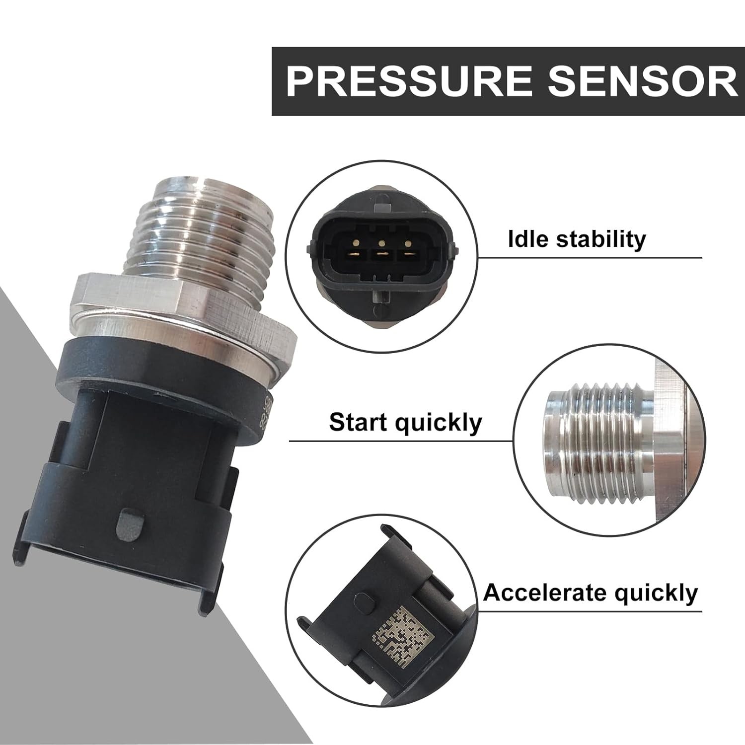 Fuel Rail High Pressure Sensor 2003-2015 for Mercedes Benz GLE 350d GLS GLE GL G