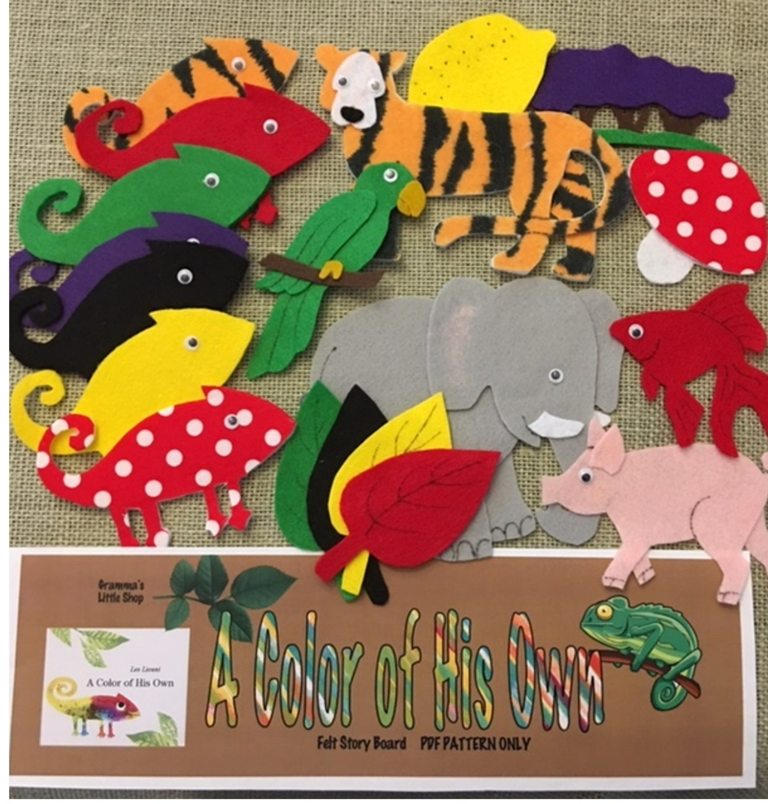 A Color of His Own Fun Felt Set for Felt Boards & Learning Play