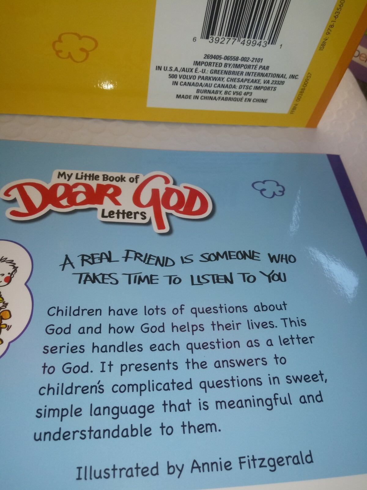 Dear GOD Children’s Hard Cover Book Set . 4 Books Christian Religion Gift