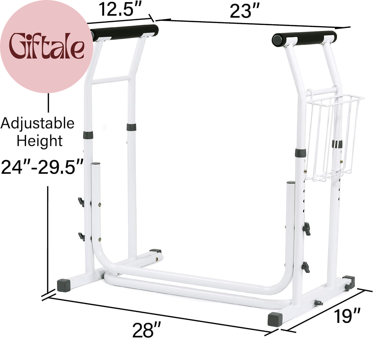 FSA/HSA Eligible, Medical Bathroom Patented Height Adjustable Height Toilet Rai