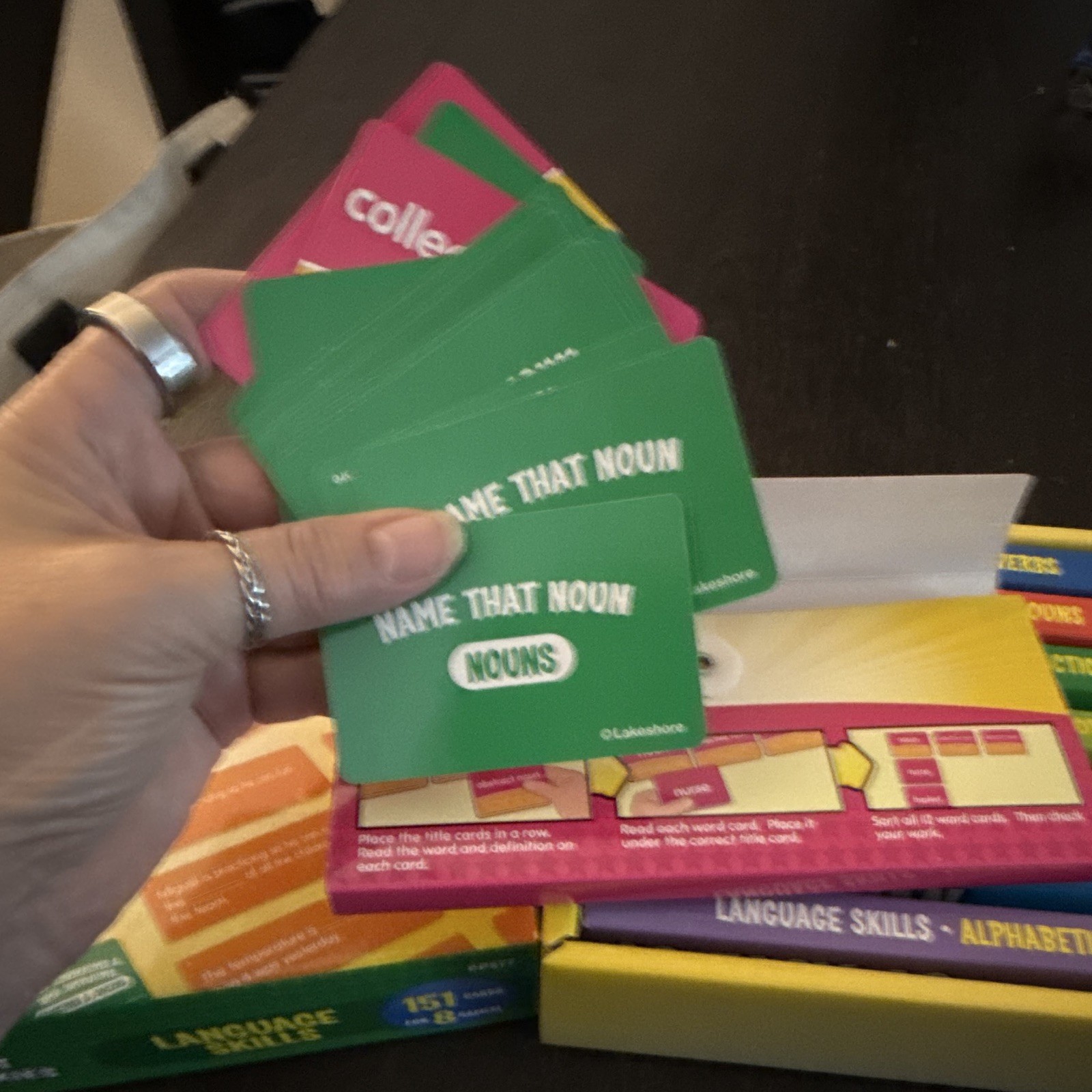 Lakeshore Language Skills Match & Sort Card Set, Multicolor, Ages 8-11 PP577