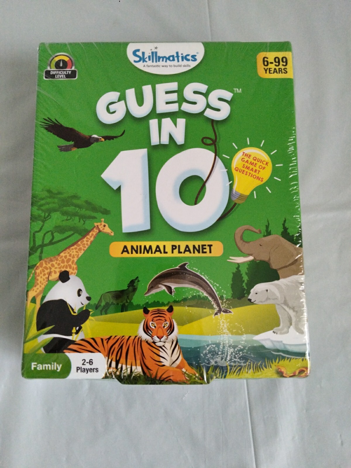 Skillmatics Guess In 10 Animal Planet Card Game New Sealed