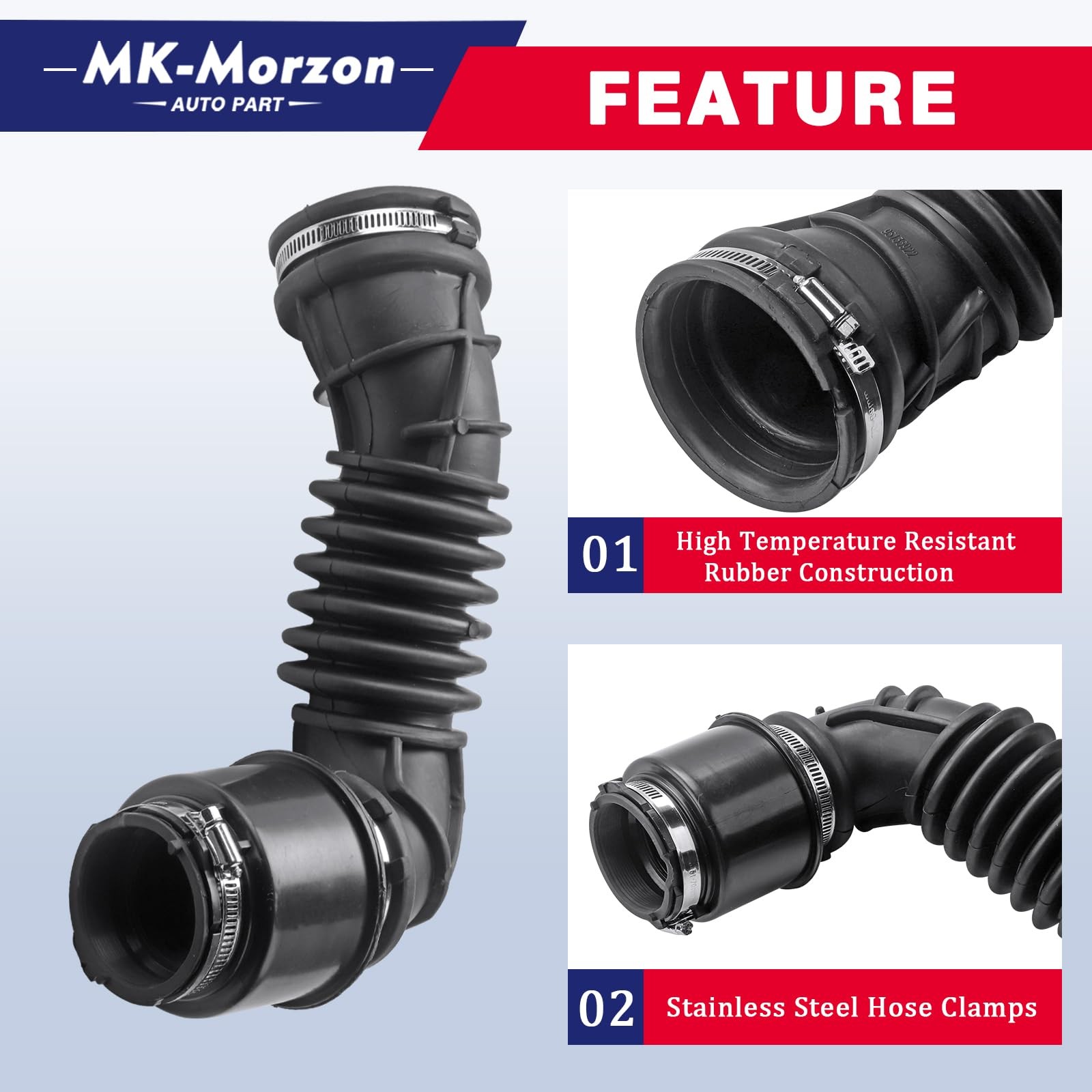 Air Intake Hose Compatible with 2013-2021 Buick Encore 2015-2021 Chevy Trax Repl