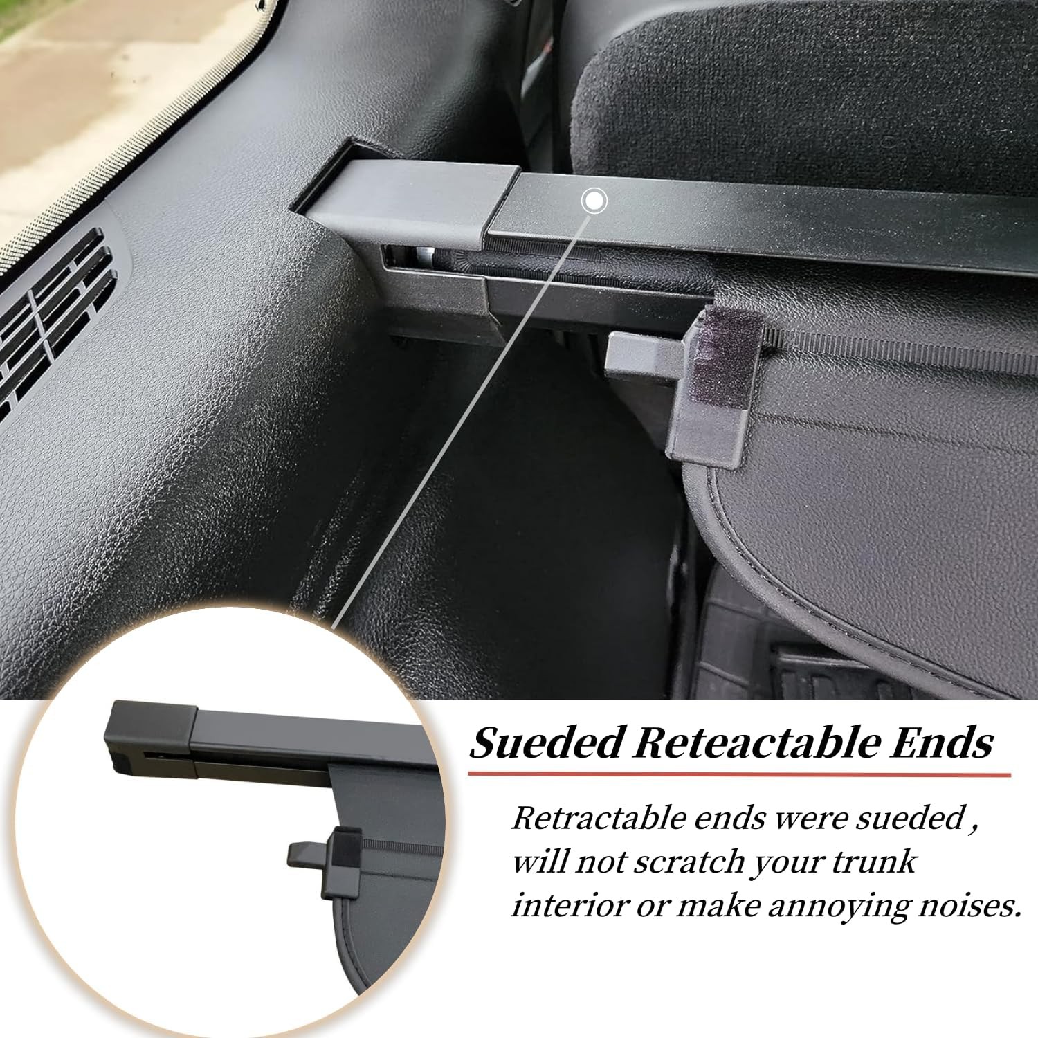 Vesul Retractable Cargo Cover for Grand Cherokee 2022-2025(2 Row WL)