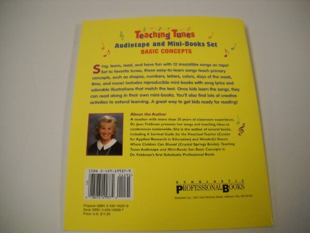 Scholastic Teaching Tunes Audiotape & Mini-Books Basic Concepts Set Grade PreK-1