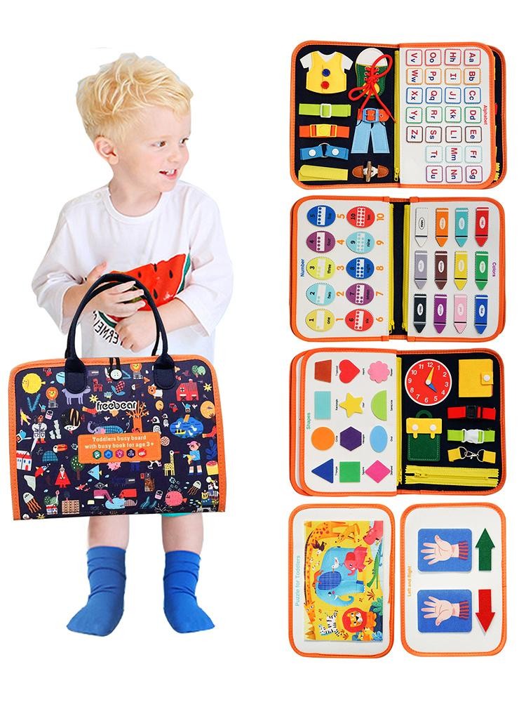 Busy Board Montessori Toy Ages 3-6 Sensory Play Fine Motor Skills Learning