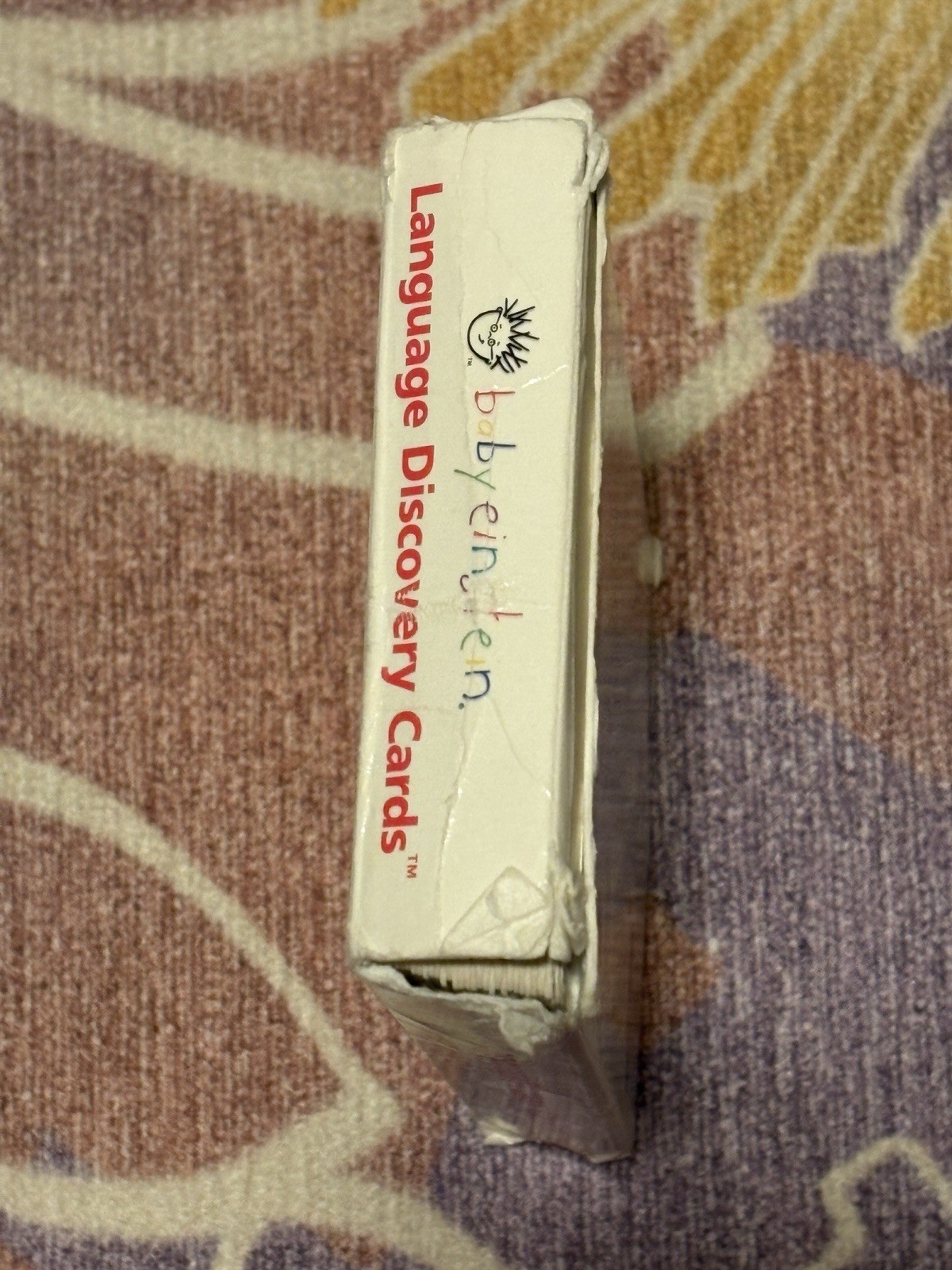 Baby Einstein Language Discovery Cards Educational Words Babies 1999 Complete