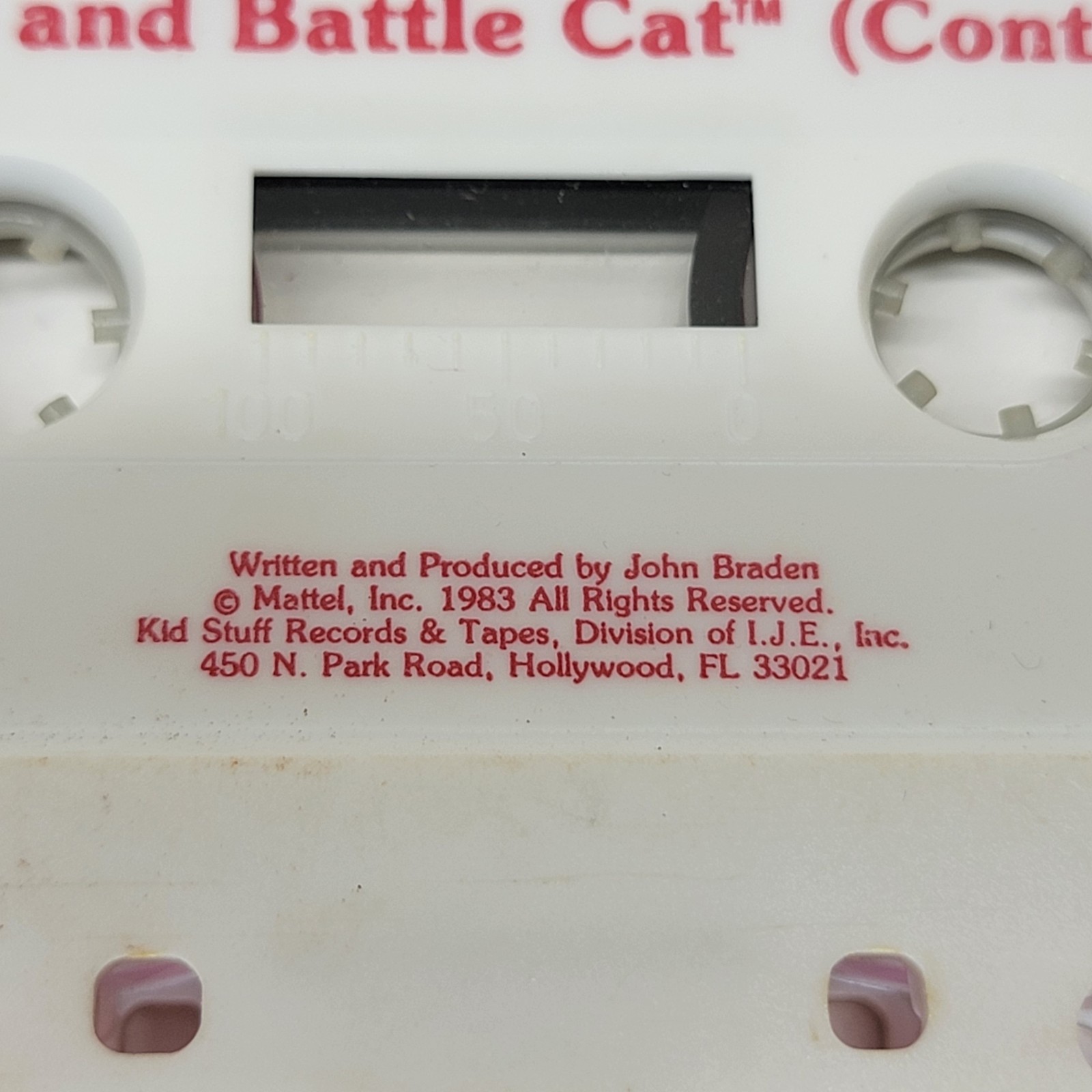 1983 MOTU Read Along Cassette Tape He-Man Battle Cat KSC 613 TESTED Universe