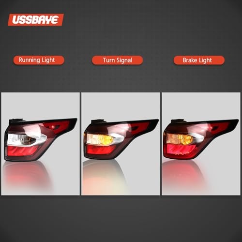 Tail Light Compatible with 2017 2018 Ford 17-18 Escape & Right Passenger Side