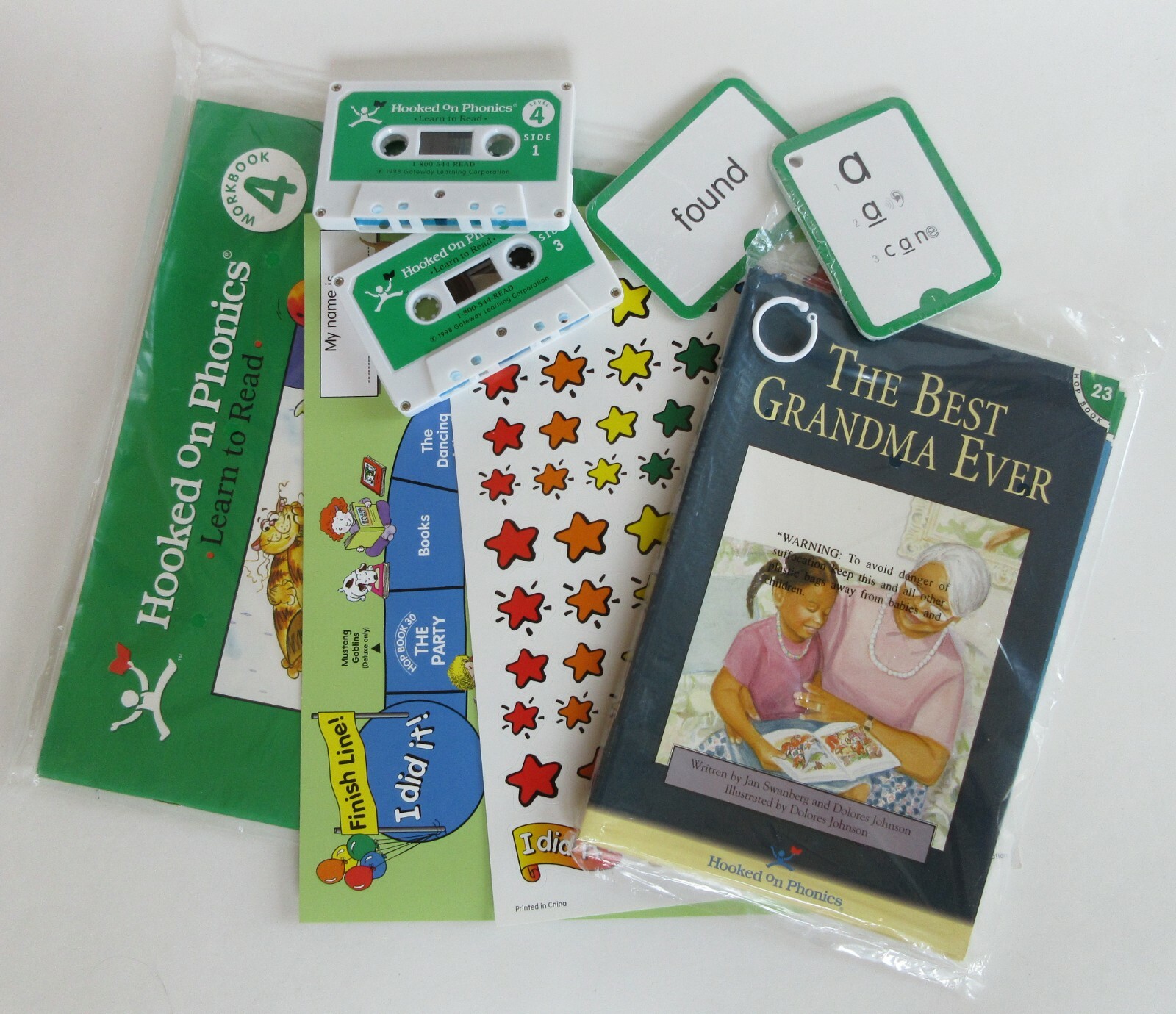 Hooked On Phonics Level 4 Green Learn To Read Sealed Homeschooling Books Cards