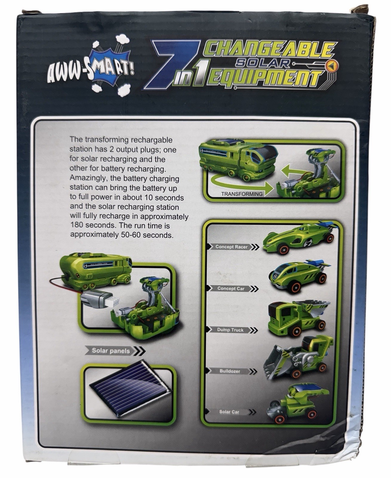7 in 1 Changeable Solar Equipment Science Kit Fun Educational Toy New Open Box