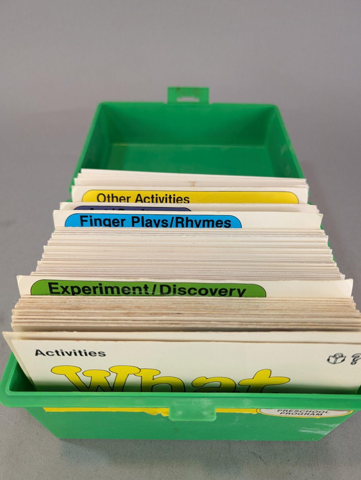 Vintage 80’s Sweet Pickles Preschool Program Learning Case Activity Bus w/ Cards