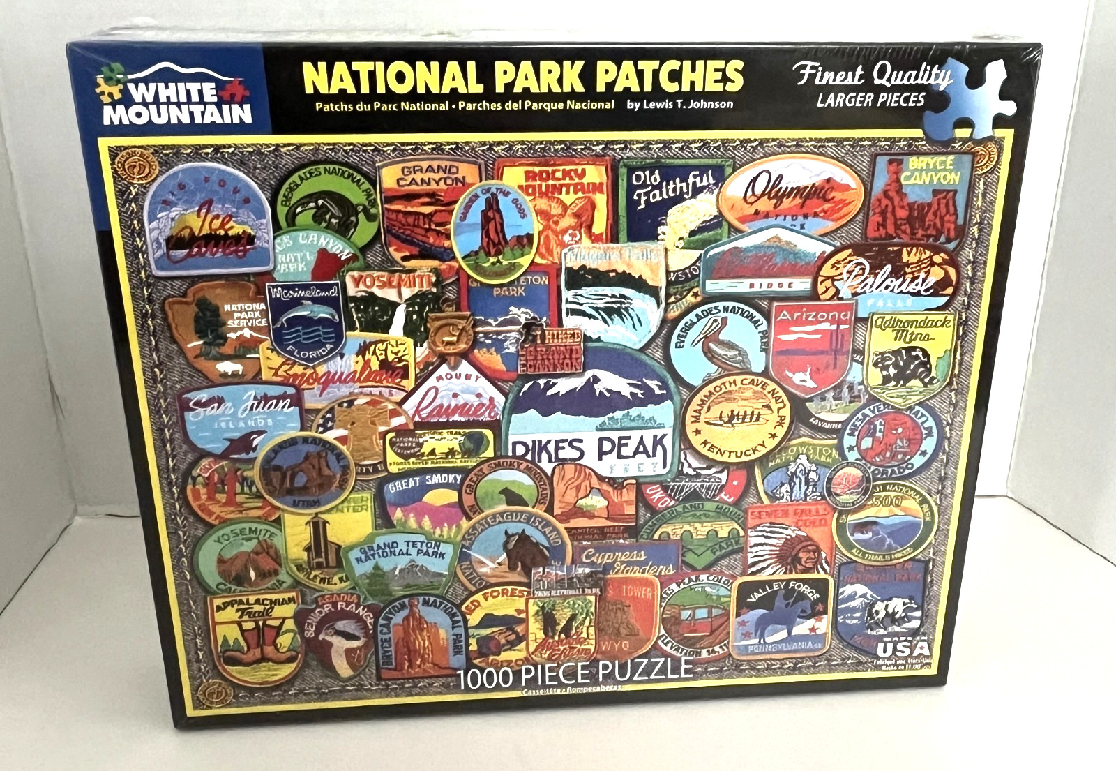 White Mountain National Park Patches 1000 Jigsaw Puzzle Larger Pieces 24×30 12+