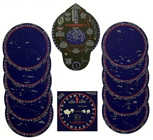 The Super Planisphere Constellation Finder — 38-46 Degrees North Latitude