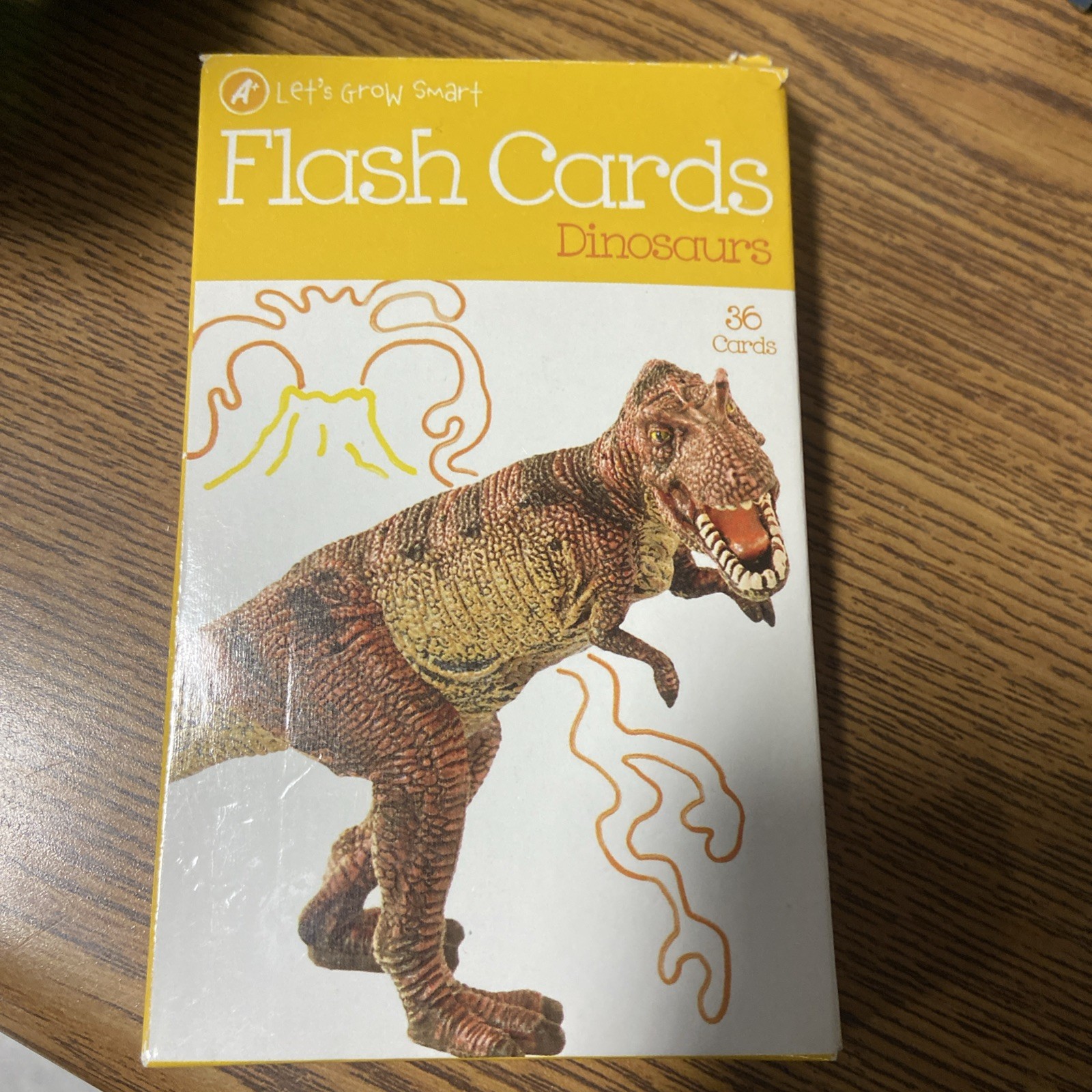 A+ Let’s Grow Smart Flash Cards — Dinosaurs – NEW