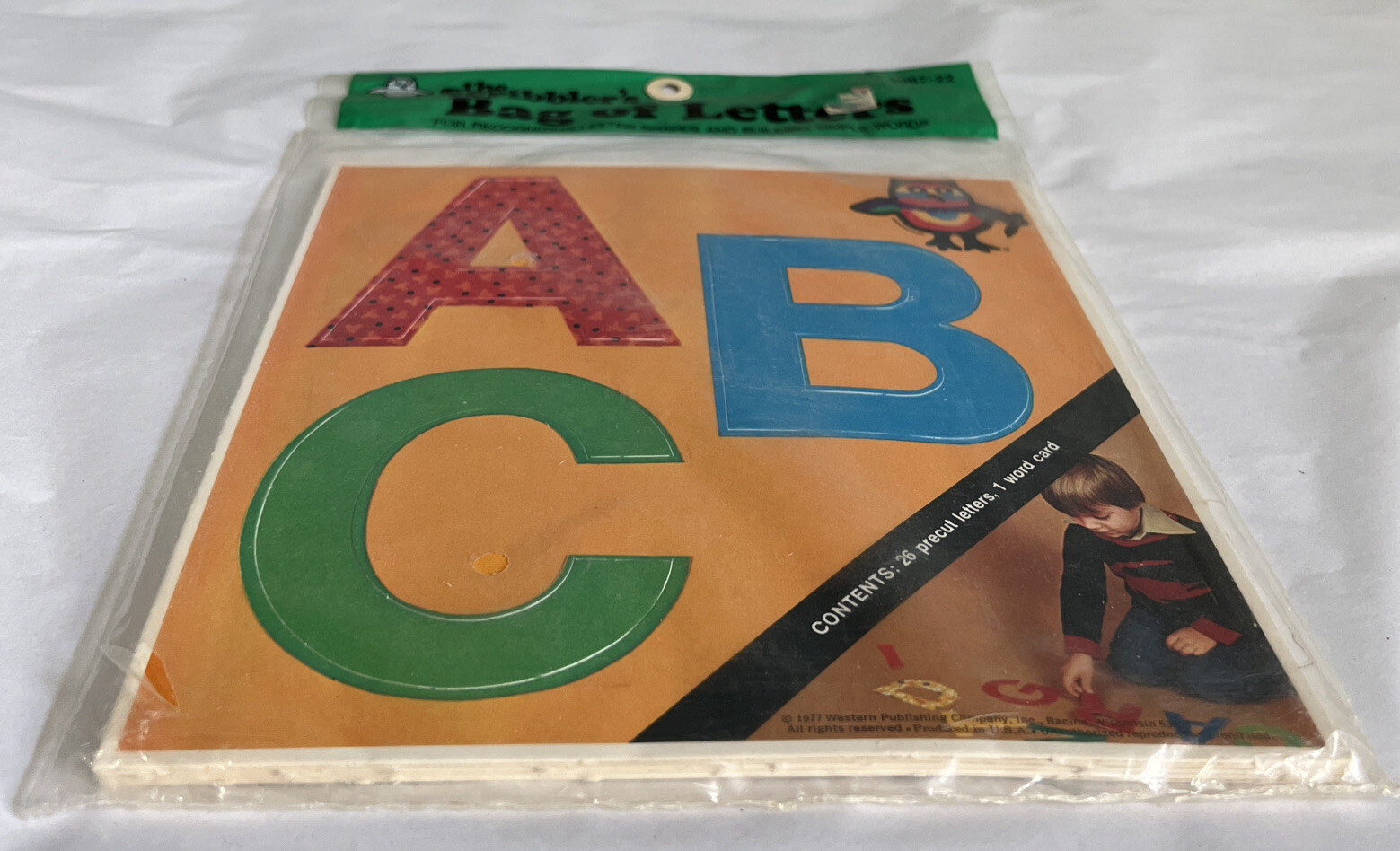 Vintage 1977 Western Publishing Scribblers Bag of Alphabet Letters~NOS