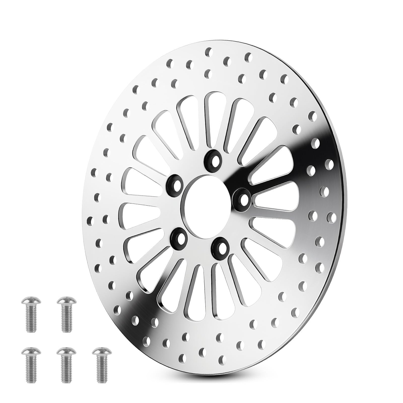 11.8″ Polished Rear Brake Rotor with Bolts for Harley Touring | Fits 2008-201…