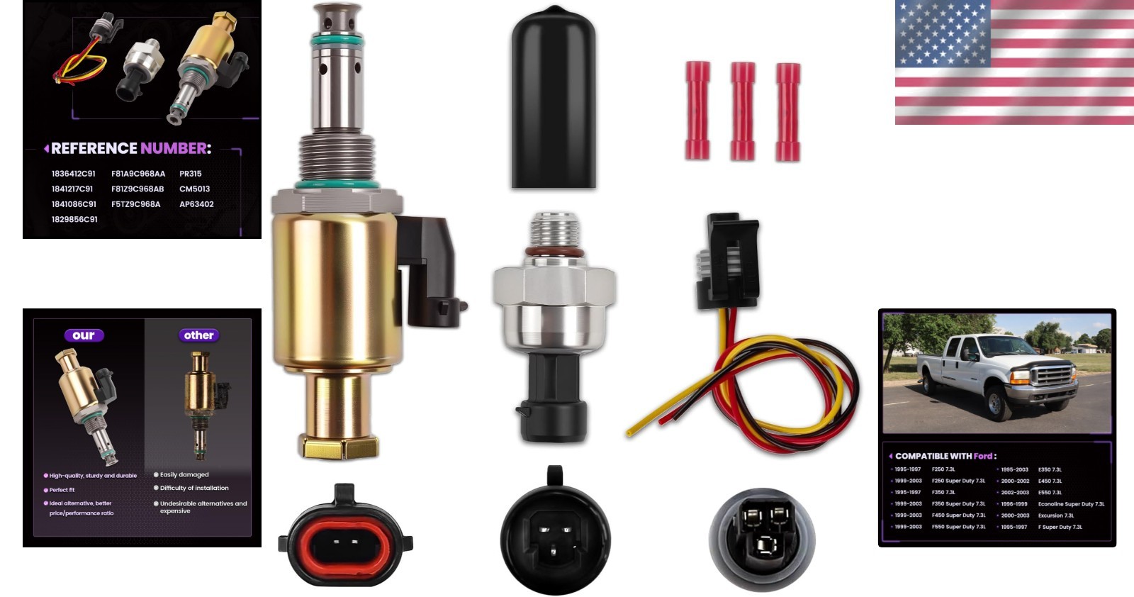 Direct Replacement IPR Valve & ICP Sensor for Ford 7.3L: Performance Enhanced