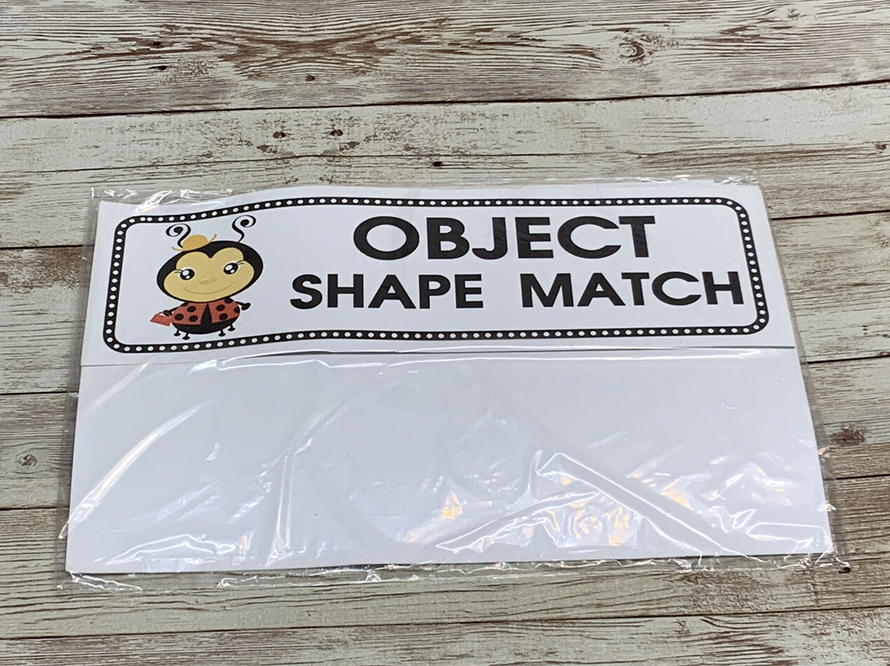 Ladybugs – Themed Learning Centers – Laminated – Object Shape Match