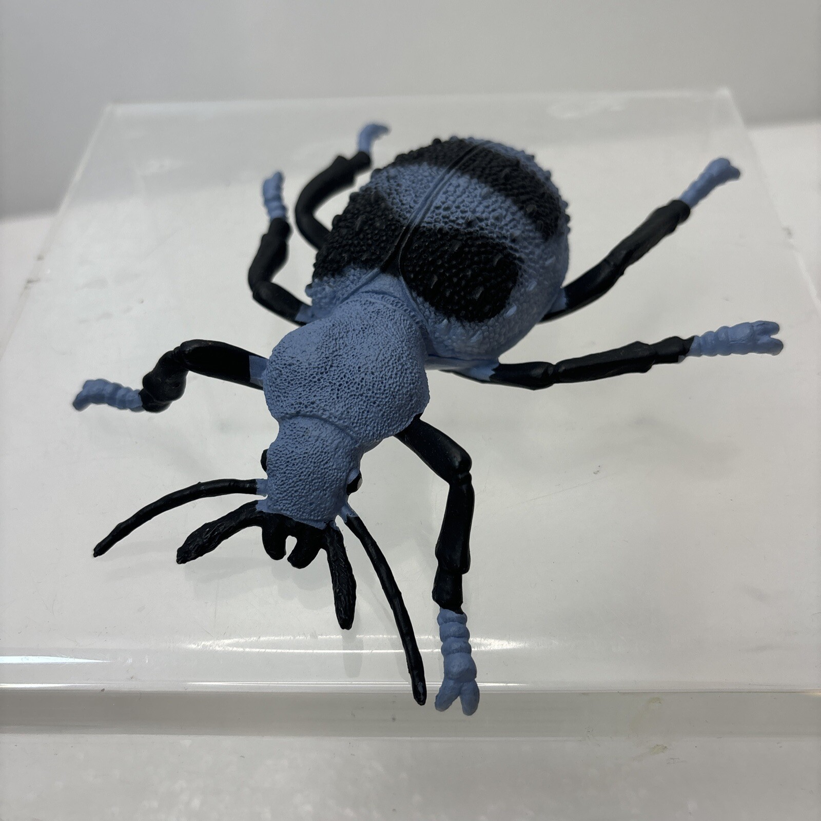 Large Beetle Smurf Weevil Blue & Black Rubber Replica 5″ Toy Figure