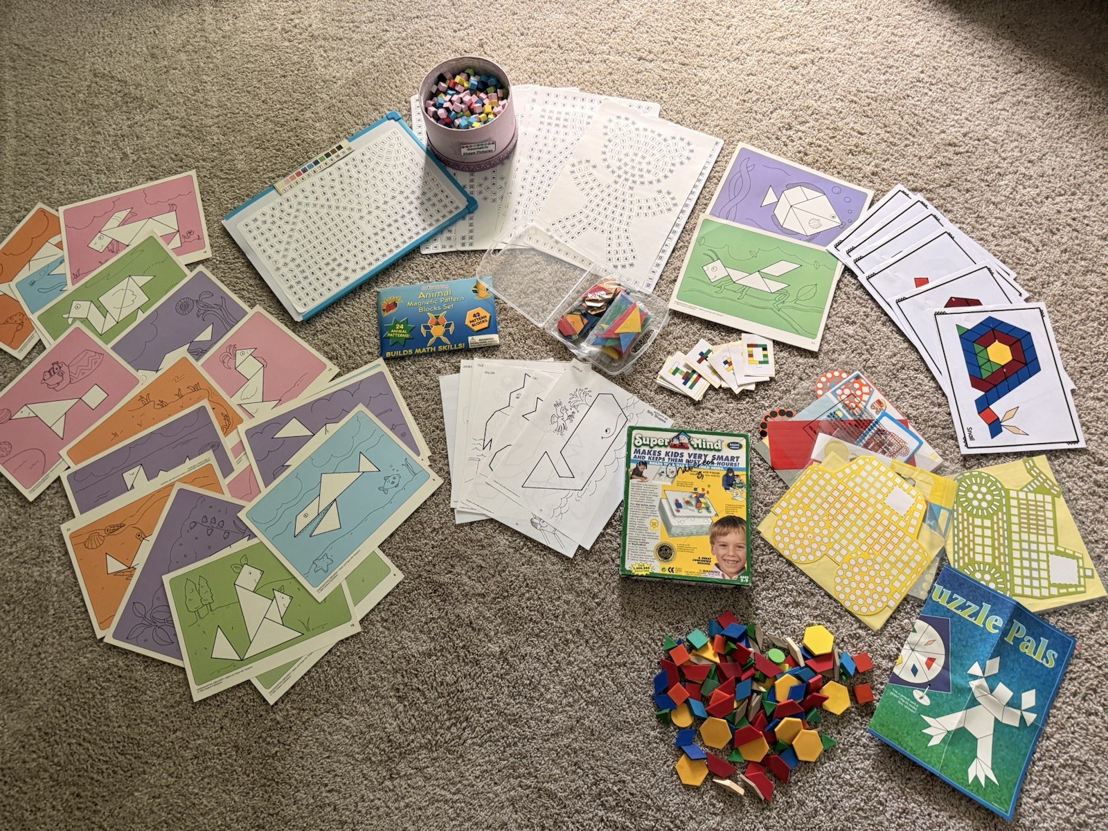 Educational Pattern Blocks /Tangrams & Logic Games Bundle – OT