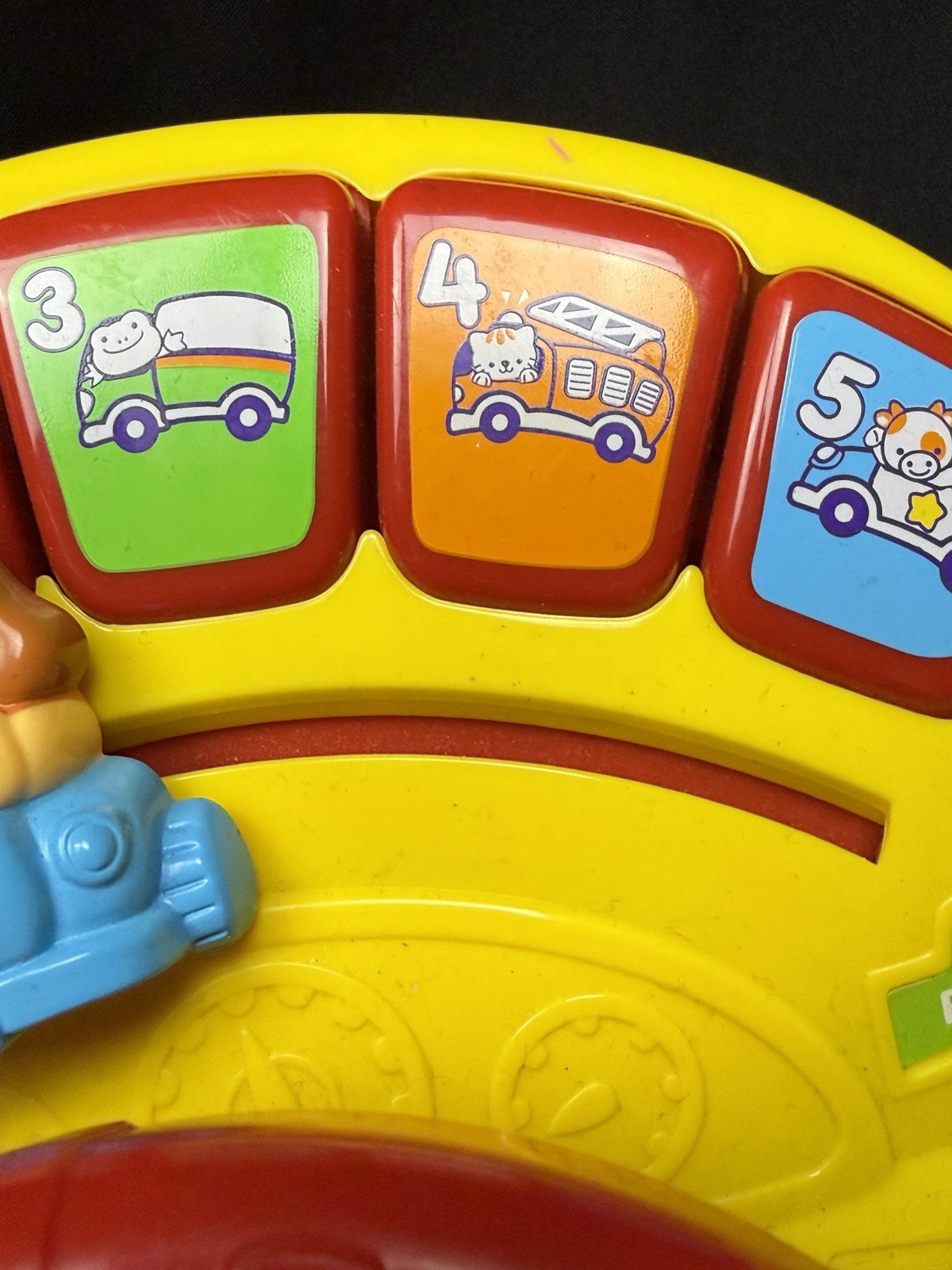 VTech Turn & Learn Driver Interactive Red and Yellow Dashboard Numbers Sings Toy