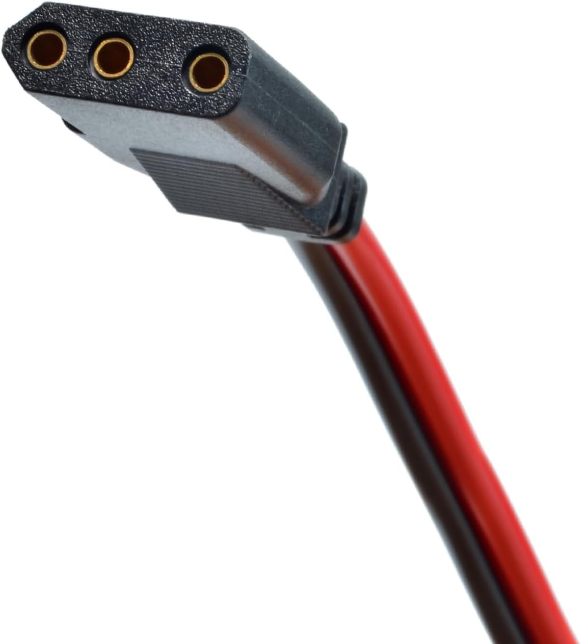 2-Wire 3 Pin CB Radio Power Cord with Stripped Ends, 4.8 ft Fused Power Cable