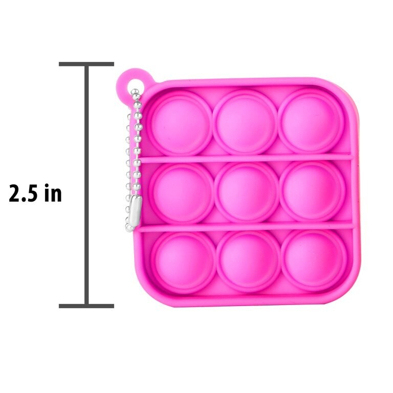 LOT of 2) Giggle Zone 2pk Mini Waffle Pops Keychain Popit Fidget Stress Reliever