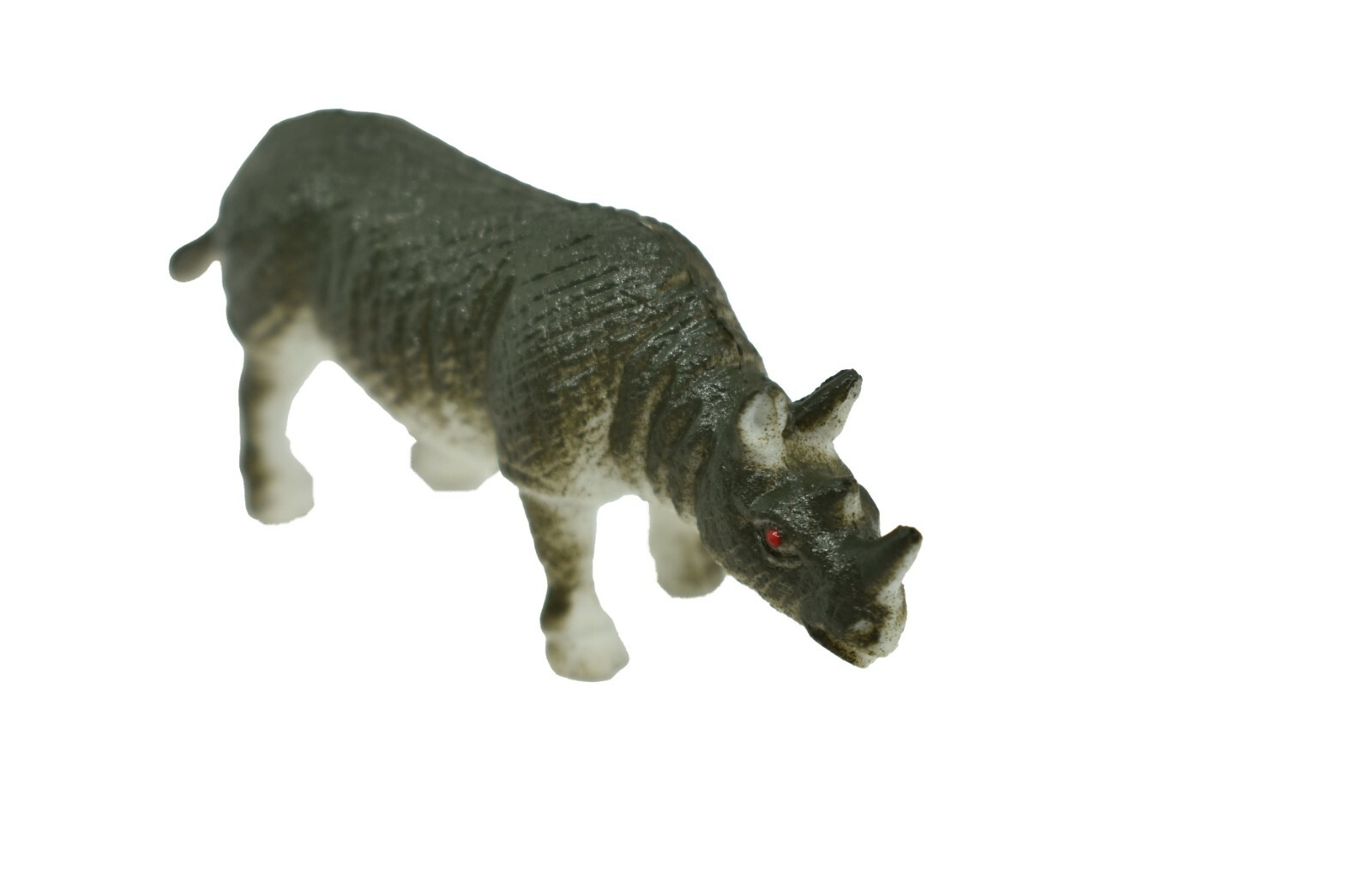 Rhino, Rhinoceros, Plastic Toy Animal Realistic Figurine Model 2.5″ F1035