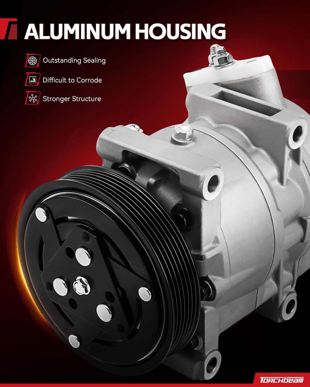 Torchbeam AC Compressor with Clutch Fit for Chevrolet Malibu 2004-2006 3.5L, …