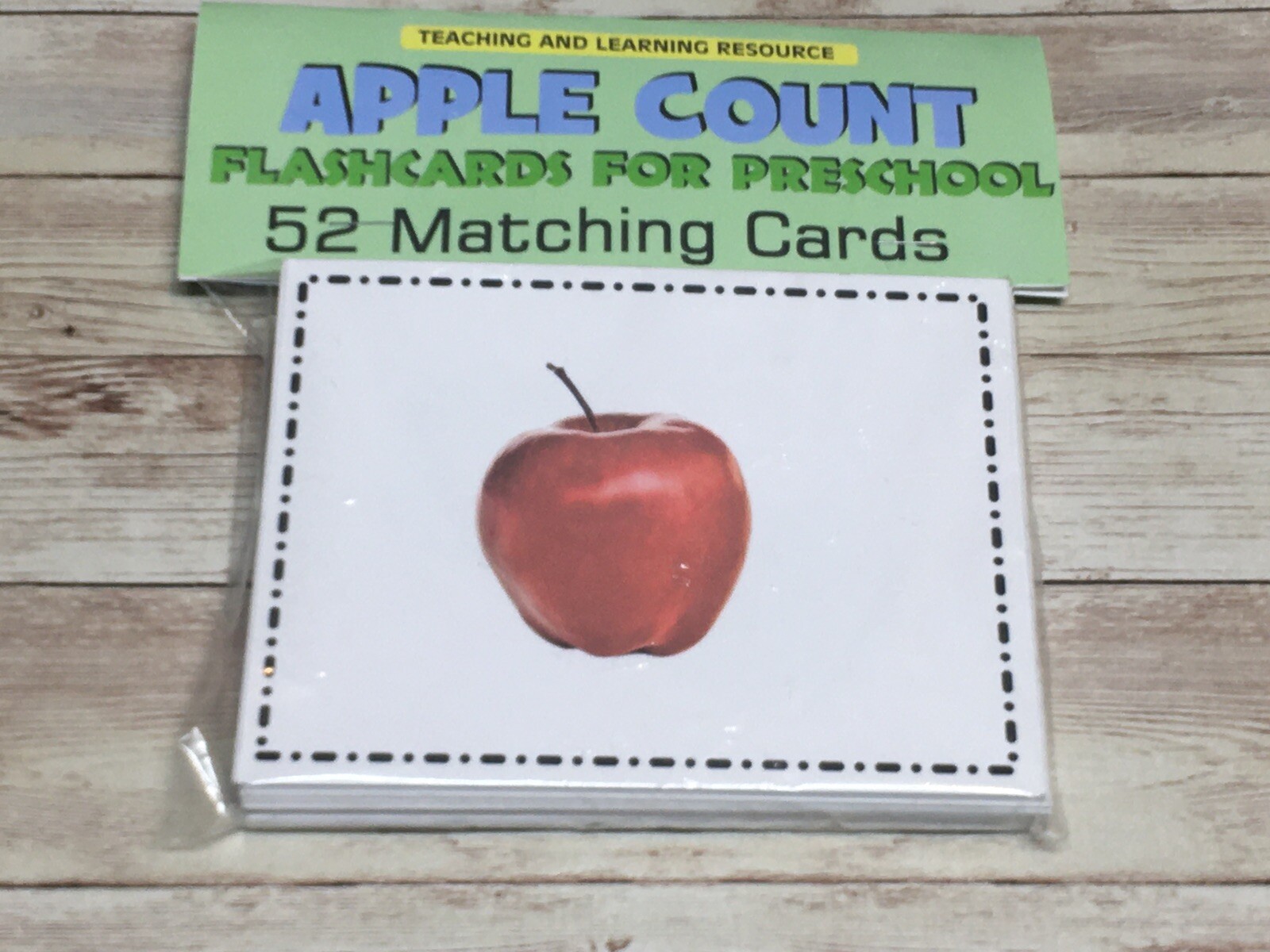 Apple Count 1 – 20 – Cards for Learning Center 52 Matching Cards