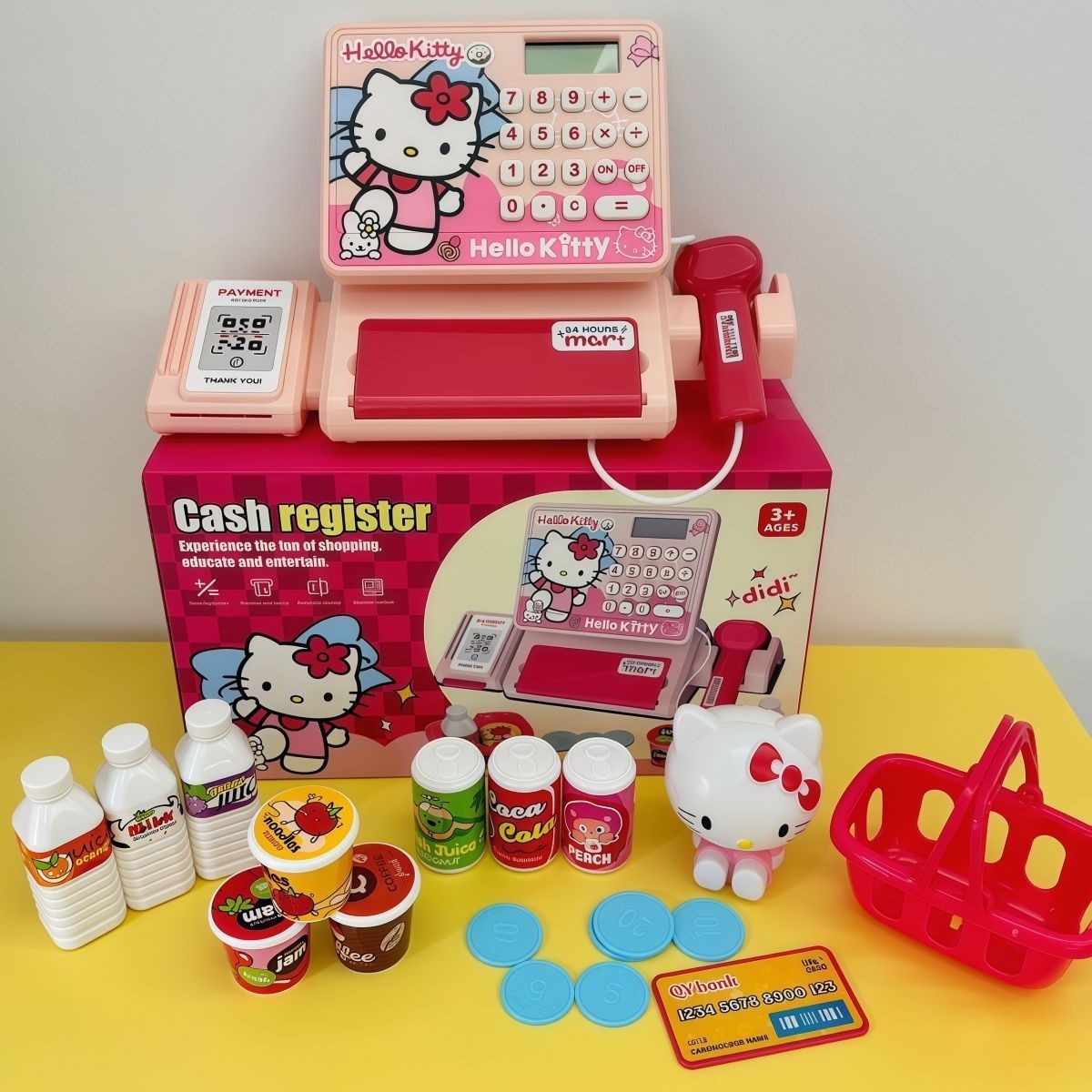 Hello Kitty Coin Counter Change Money Cash Counting Machine Bank Kids Toy sound