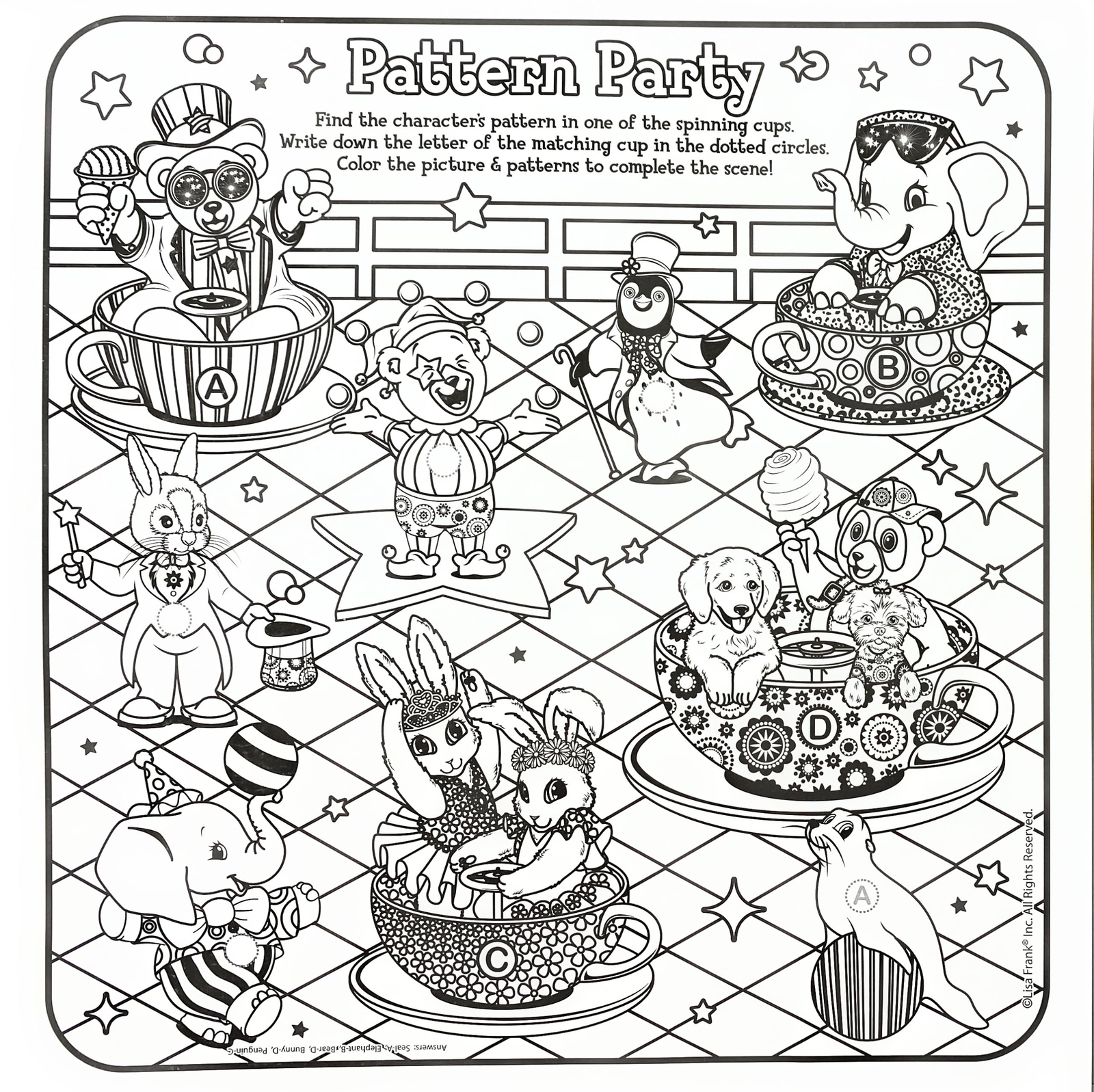 Bendon Lisa Frank Coloring and Activity Pad & Diva Fashions Sticker Dress Up