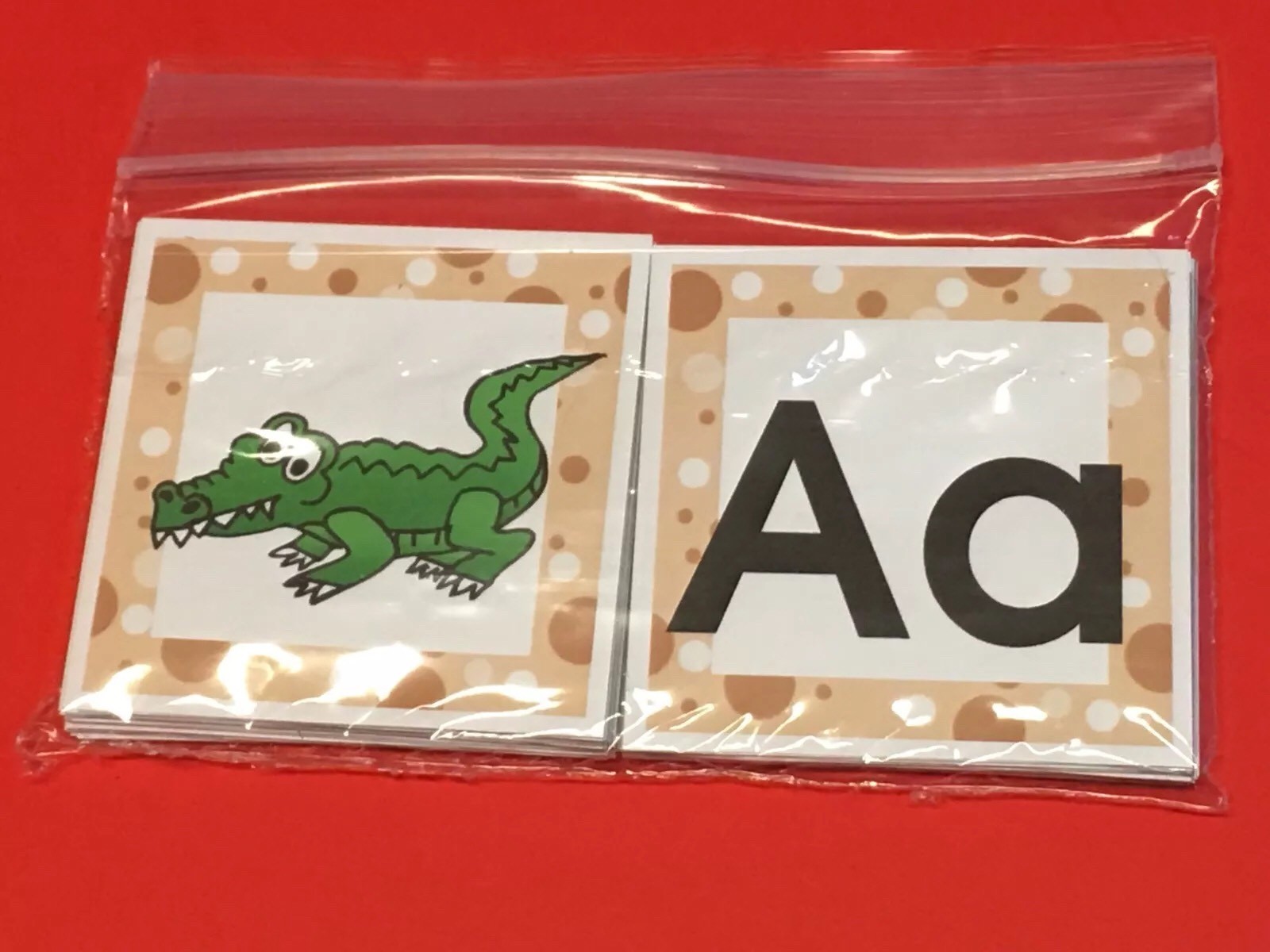 ABC Phonics Match – 52 cards- Laminated Cards Set Homeschool Pre-k
