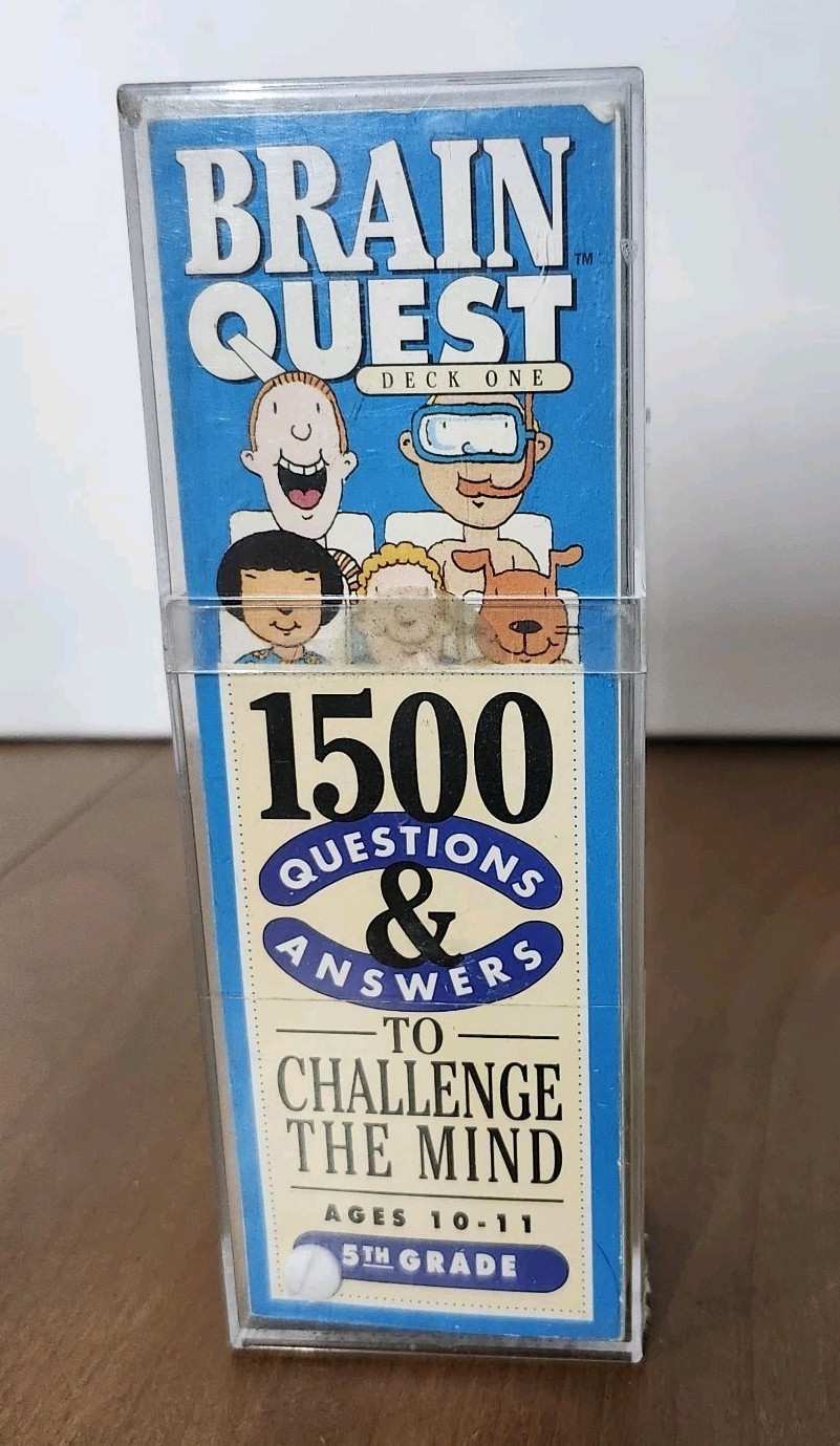 Brain Quest 5th Grade Smart Cards 1992 Edition – To Challenge the Mind Age 10-11