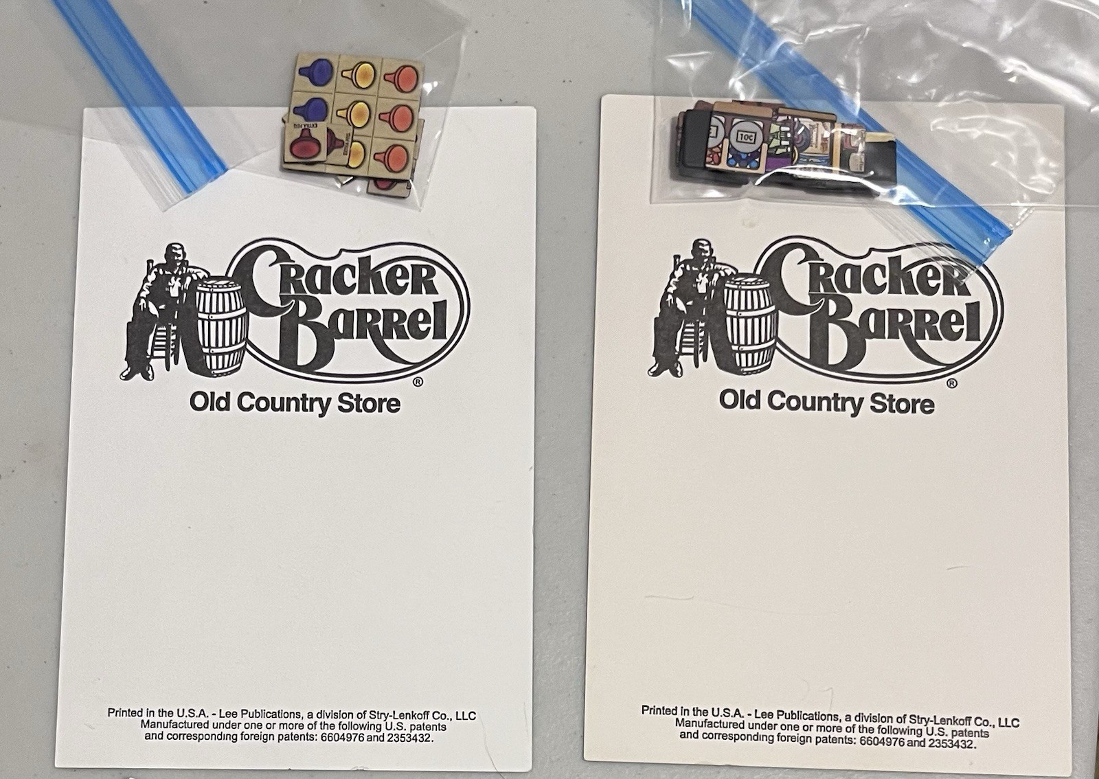 Cracker Barrel Old Country Store Magnetic Play Set In Tin Container Incomplete