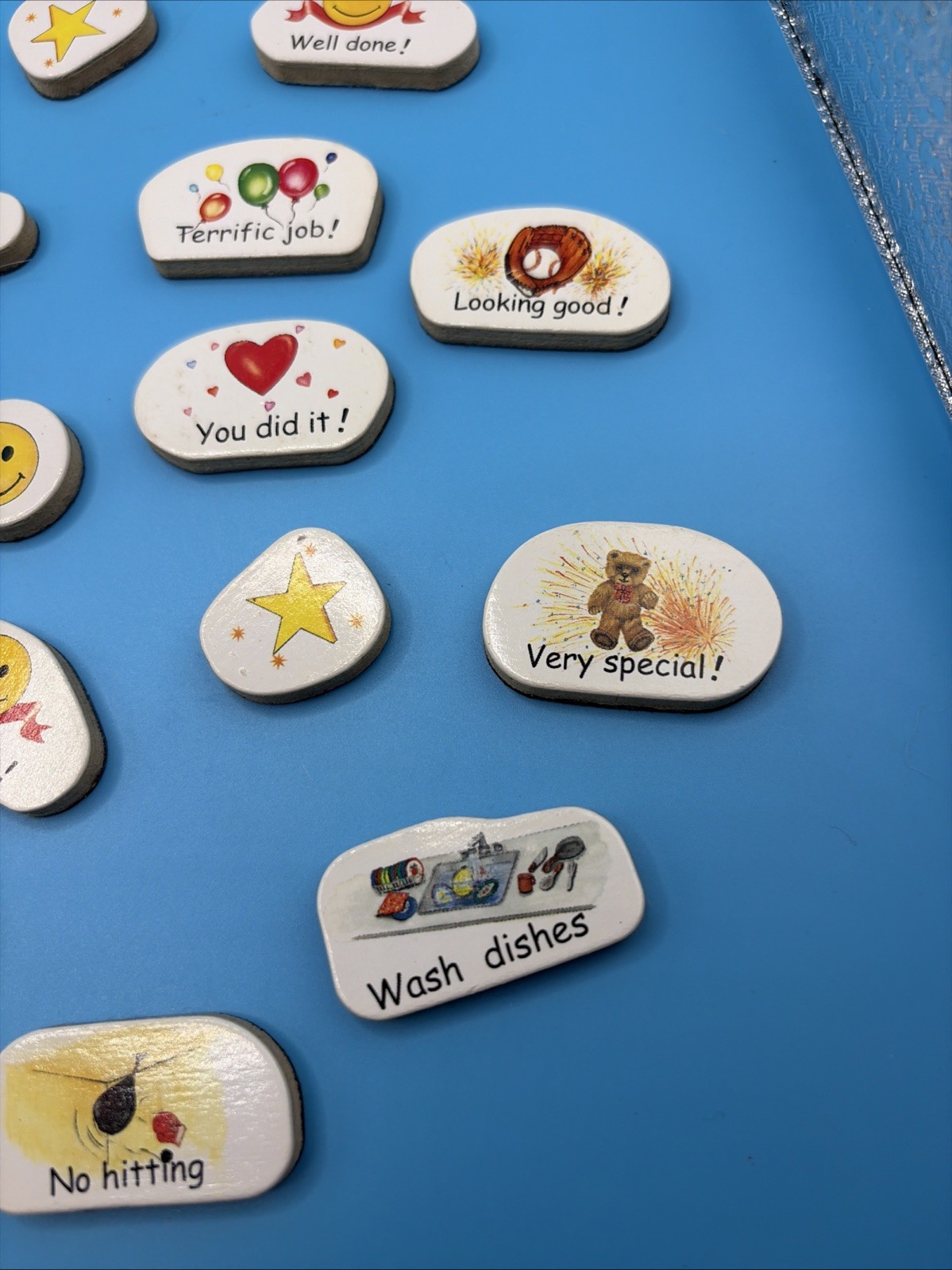 Reward Behavior Chart Magnets Lot Classroom Chore Incentive Smiley Star Teacher