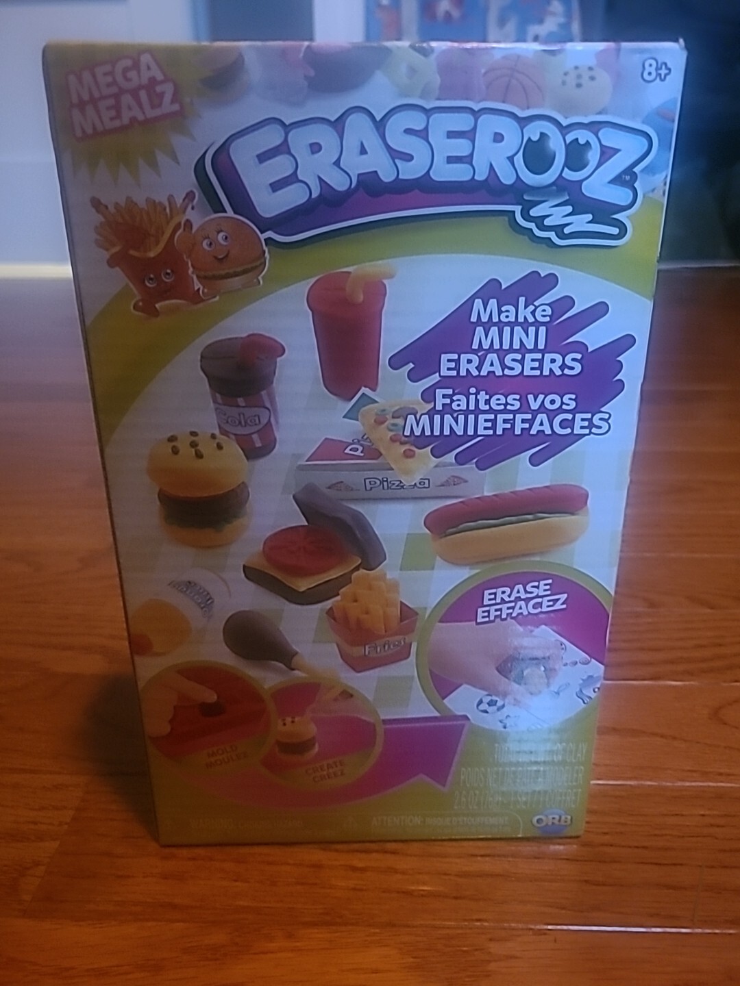 Eraserooz DIY Eraser Maker Creative Toy For Kids Mega Mealz Fast Food Fun Craft