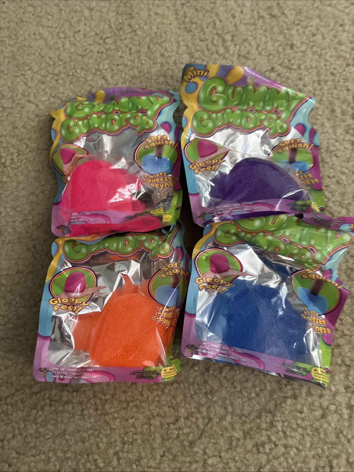 Viral TikTok 4 Pack PPNC Gummy Gumdrop Squishy Brand New squishy