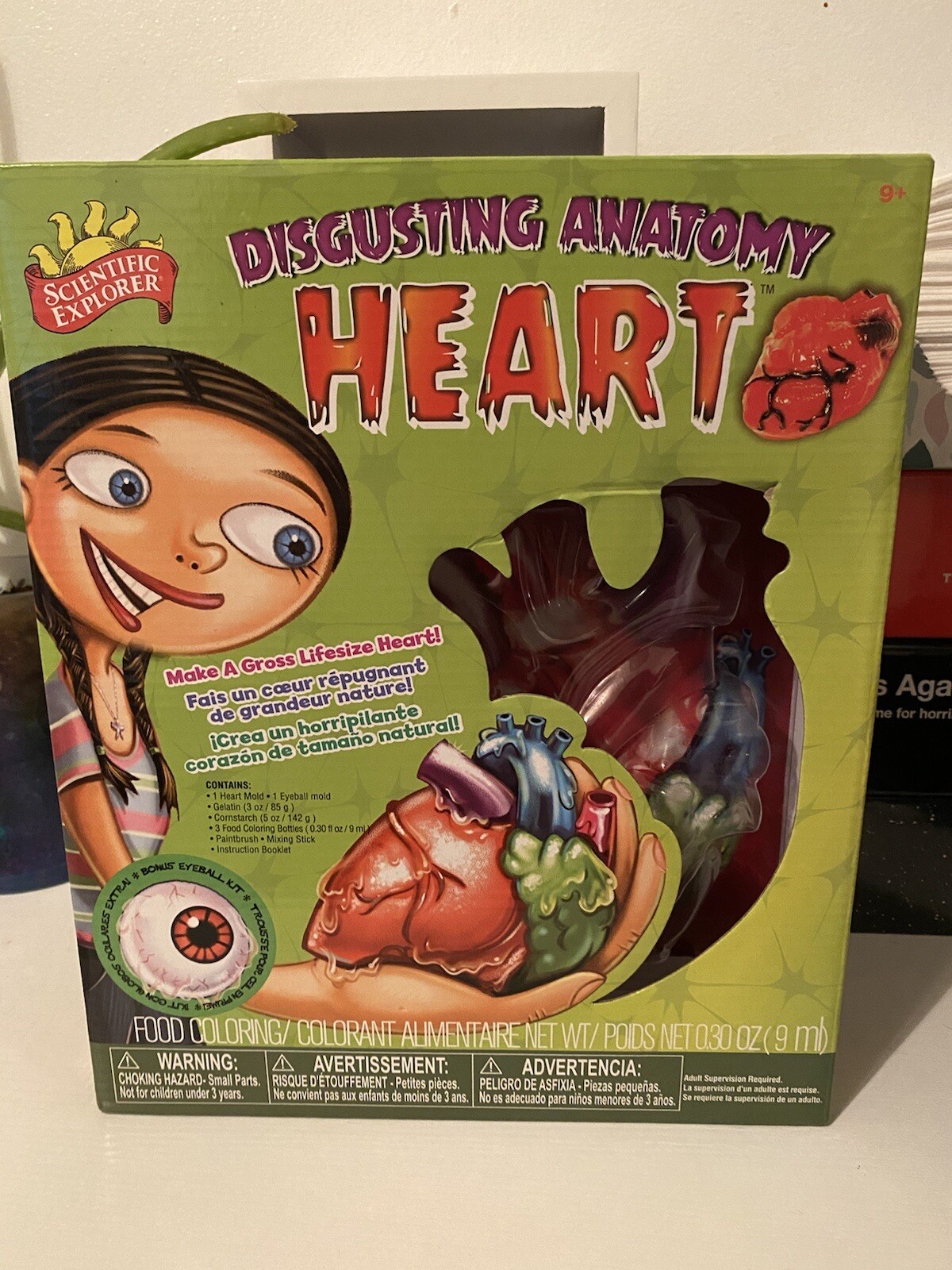 Scientific Explorer Disgusting Anatomy Heart and Eye mold Brand New In Box Kit