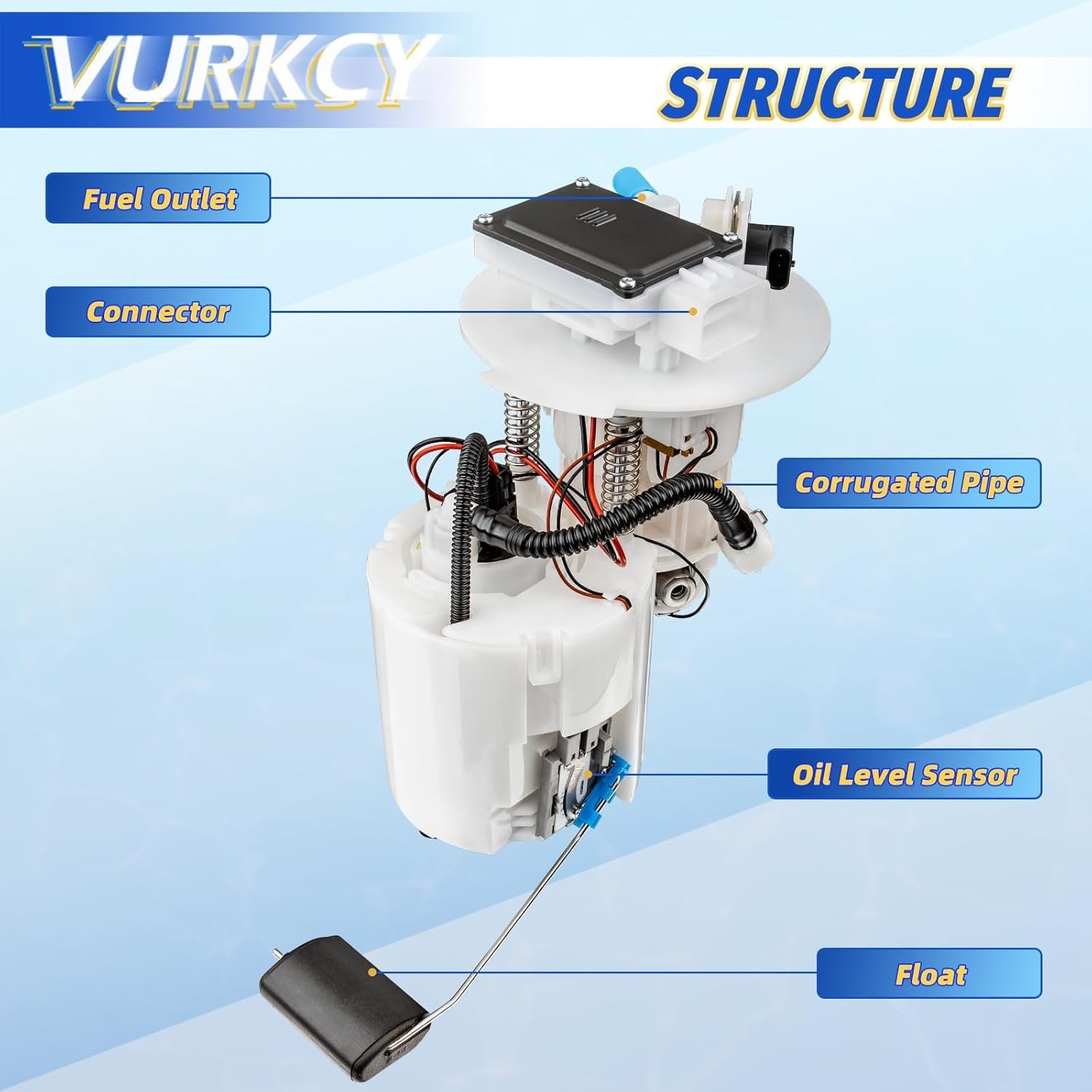 Electric Fuel Pump Module Assembly Compatible with Hyundai Sonata 2015-2019 & Ki