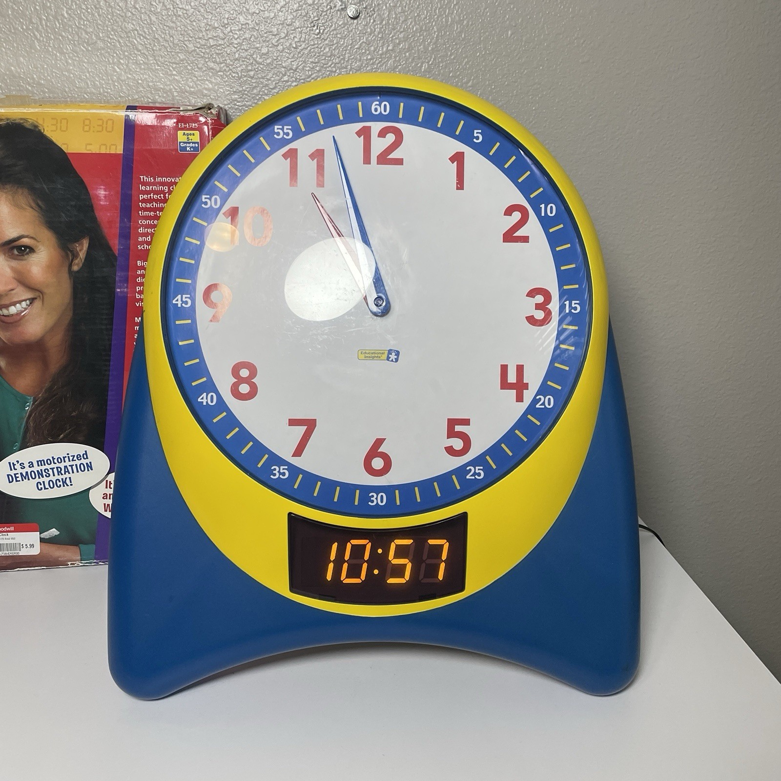Educational Insights Learn All Day Clock Tested Home School Learn Time EI1725