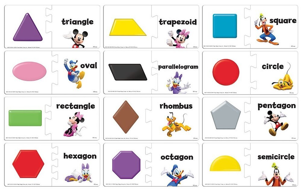 Eureka Mickey Mouse Clubhouse Matching Shapes Self-Correcting Puzzle