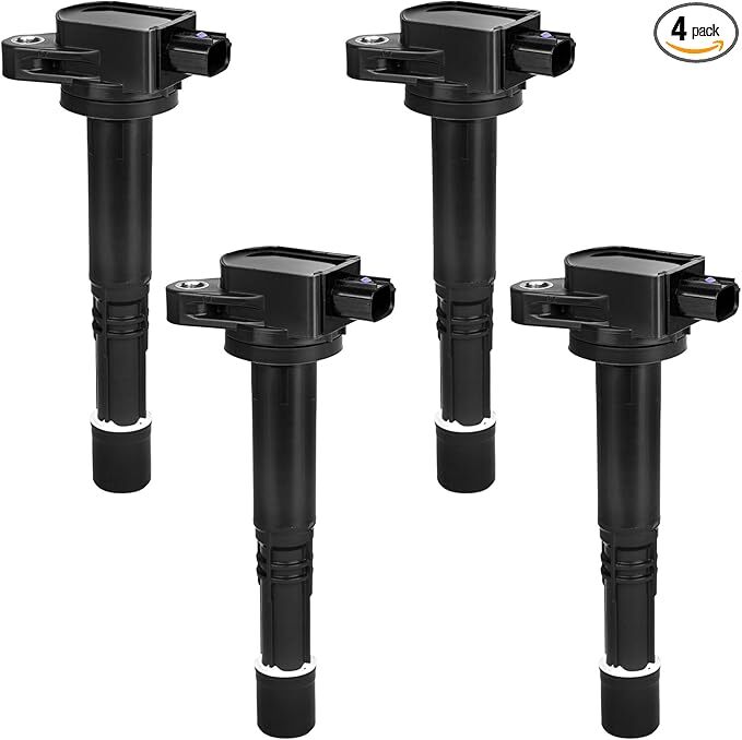 Set of 4, Ignition Coil Pack Compatible with 2.0L L4 Acura RSX CSX, for Honda