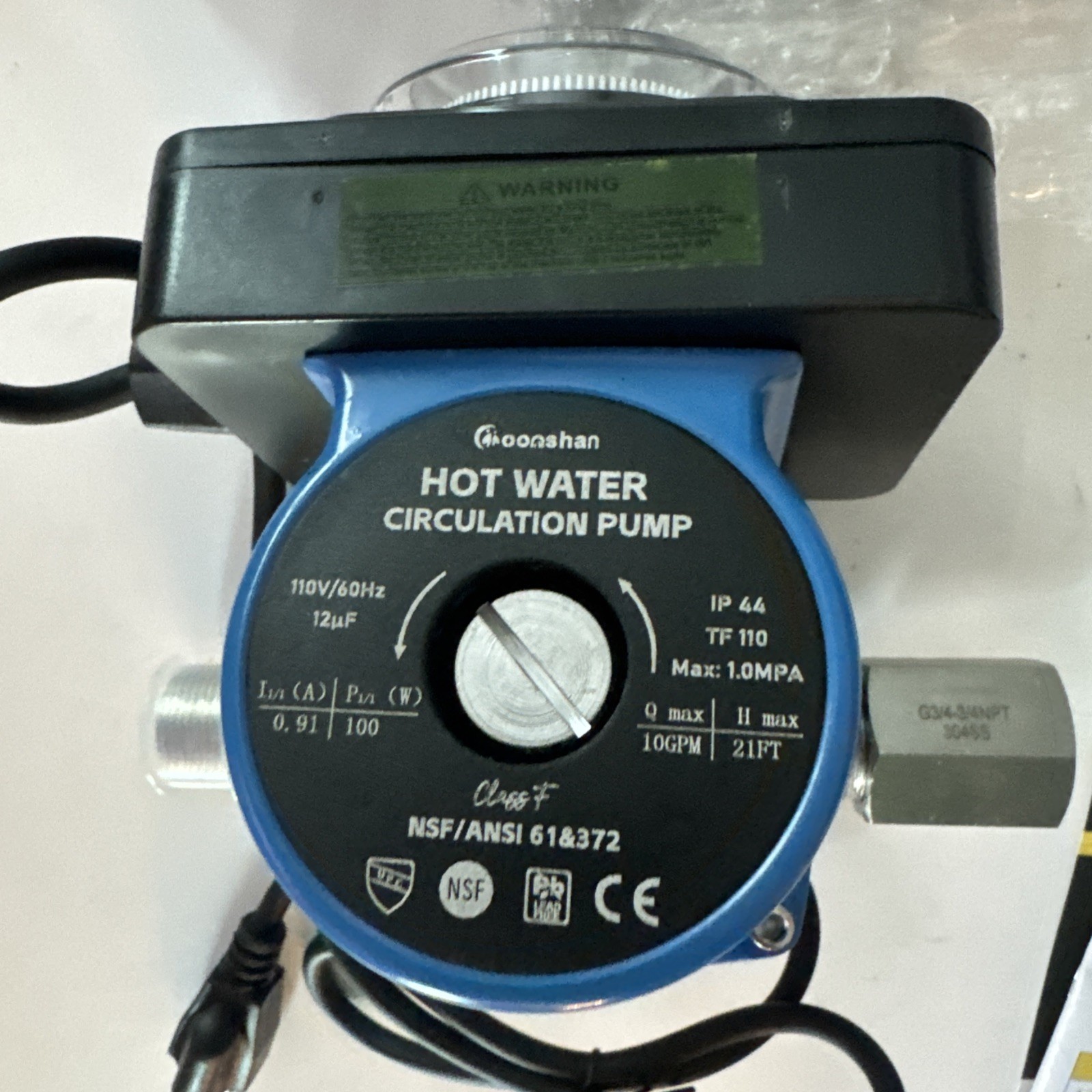 Instant Hot Water Recirculating Pump with Sensor Valve – NEW